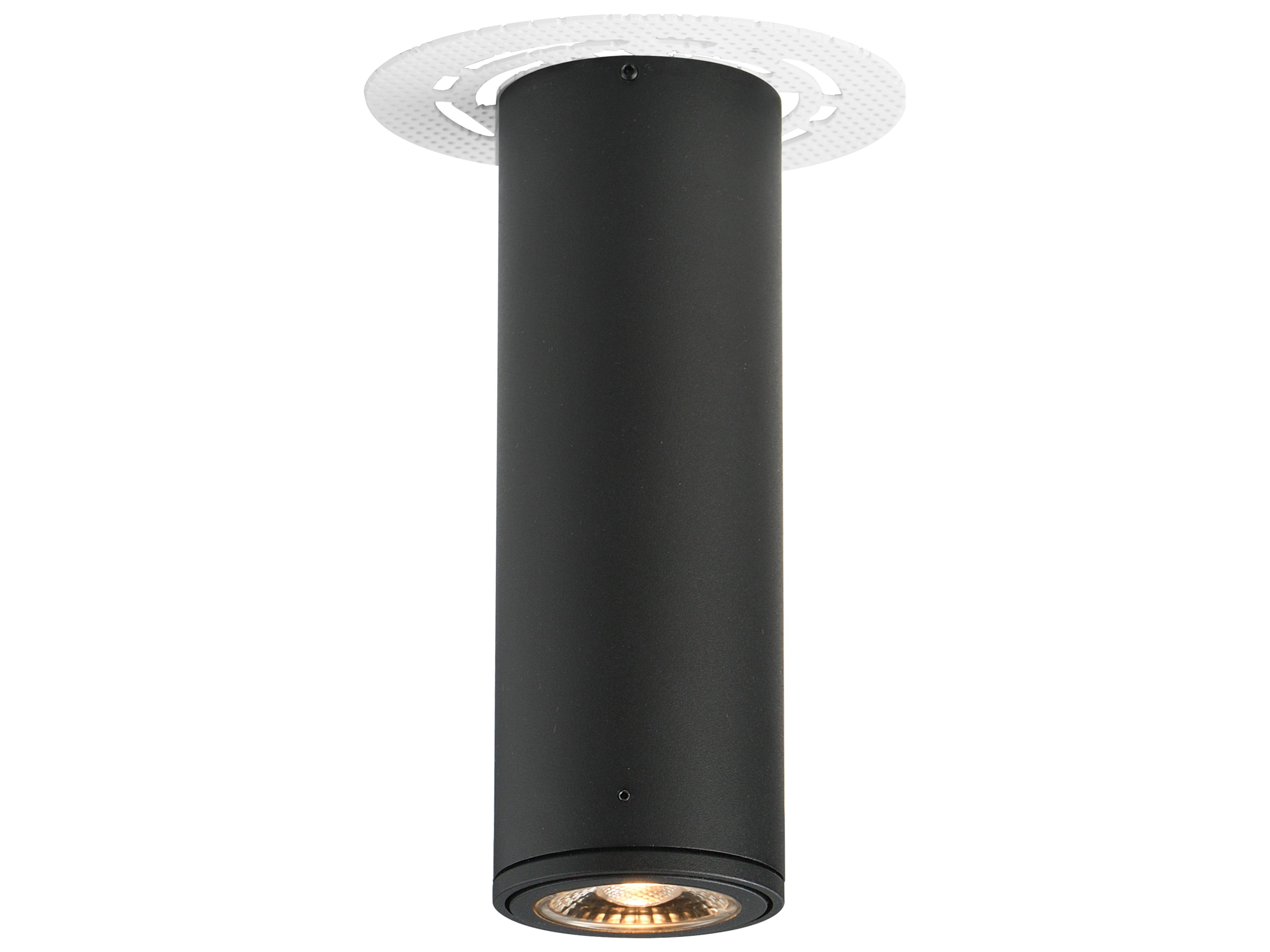 Maxim Lighting Fulcrum 1- Light Black Cylinder Flush Mount