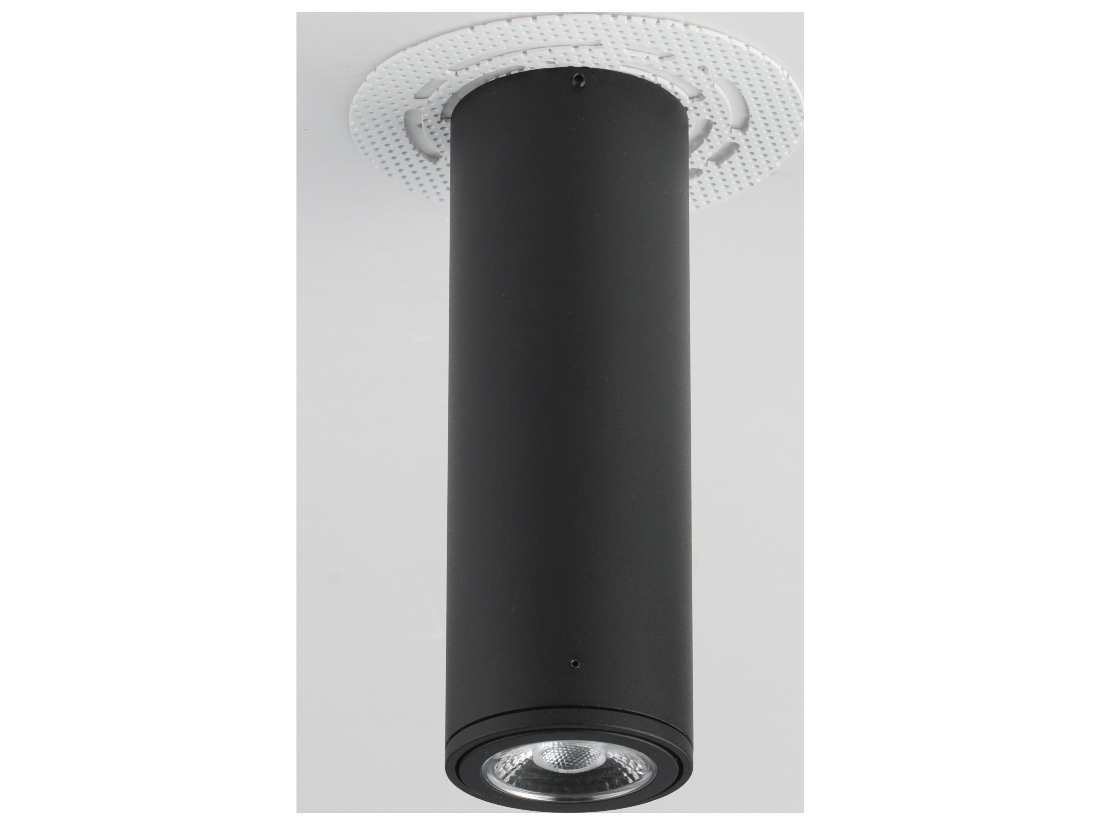 Maxim Lighting Fulcrum 1- Light Black Cylinder Flush Mount