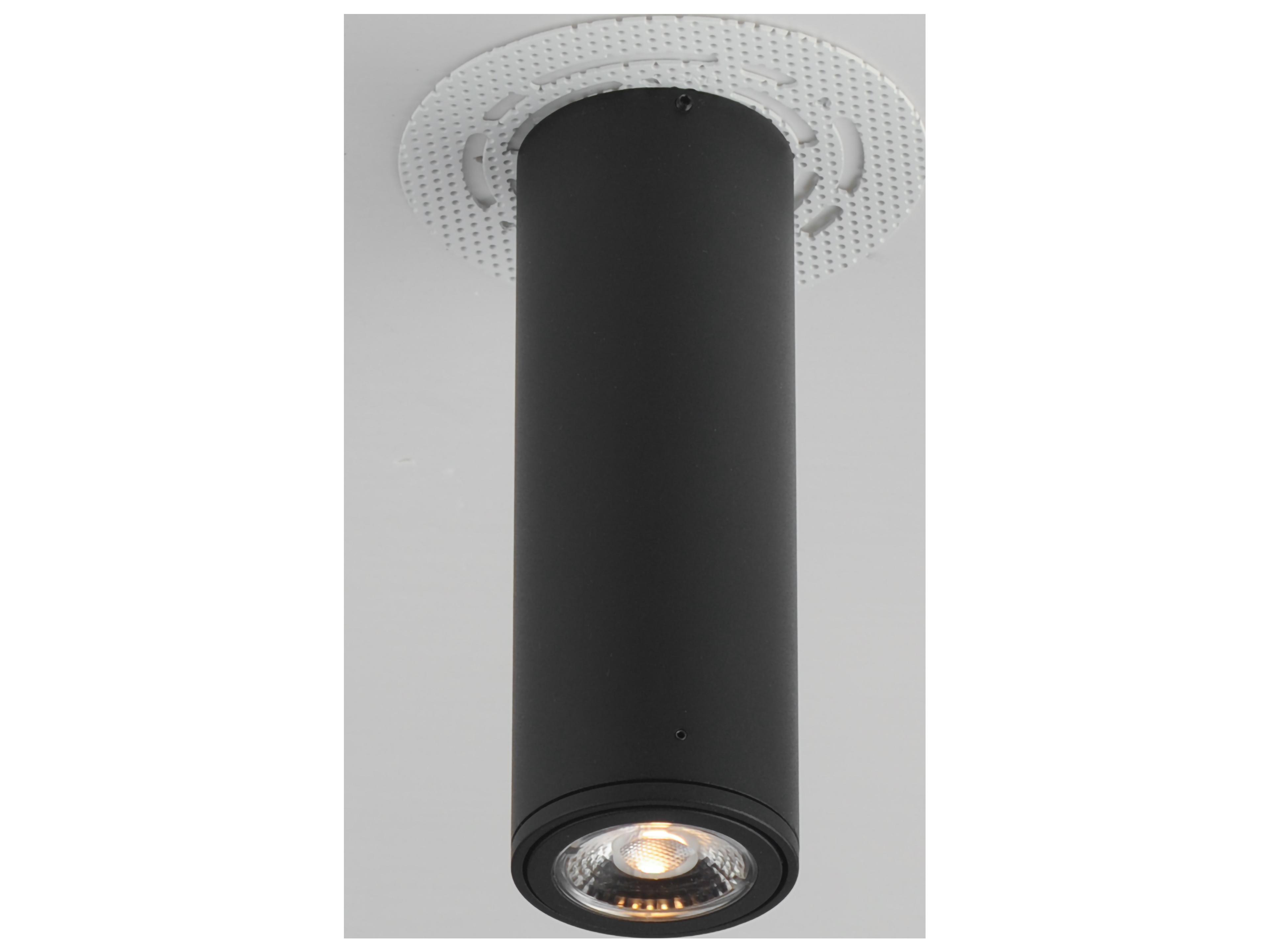 Maxim Lighting Fulcrum 1- Light Black Cylinder Flush Mount