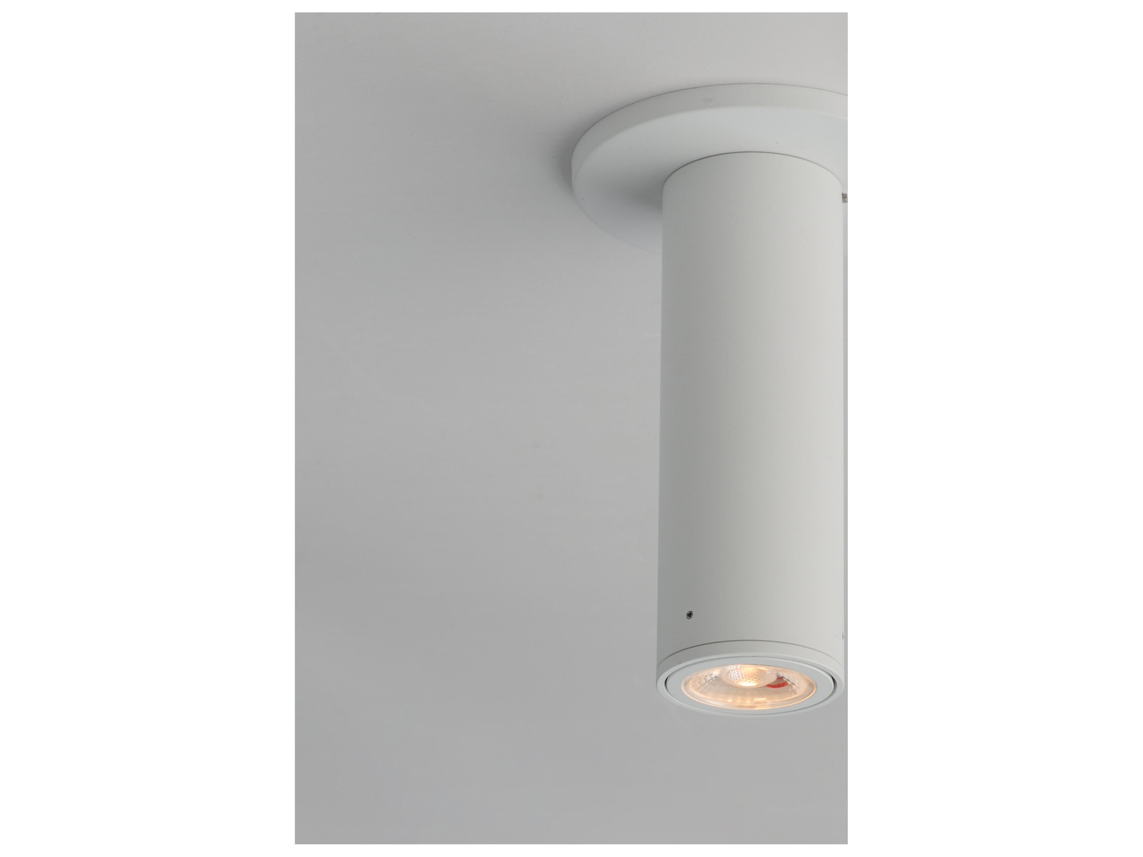 Maxim Lighting Fulcrum 1- Light White Cylinder Flush Mount