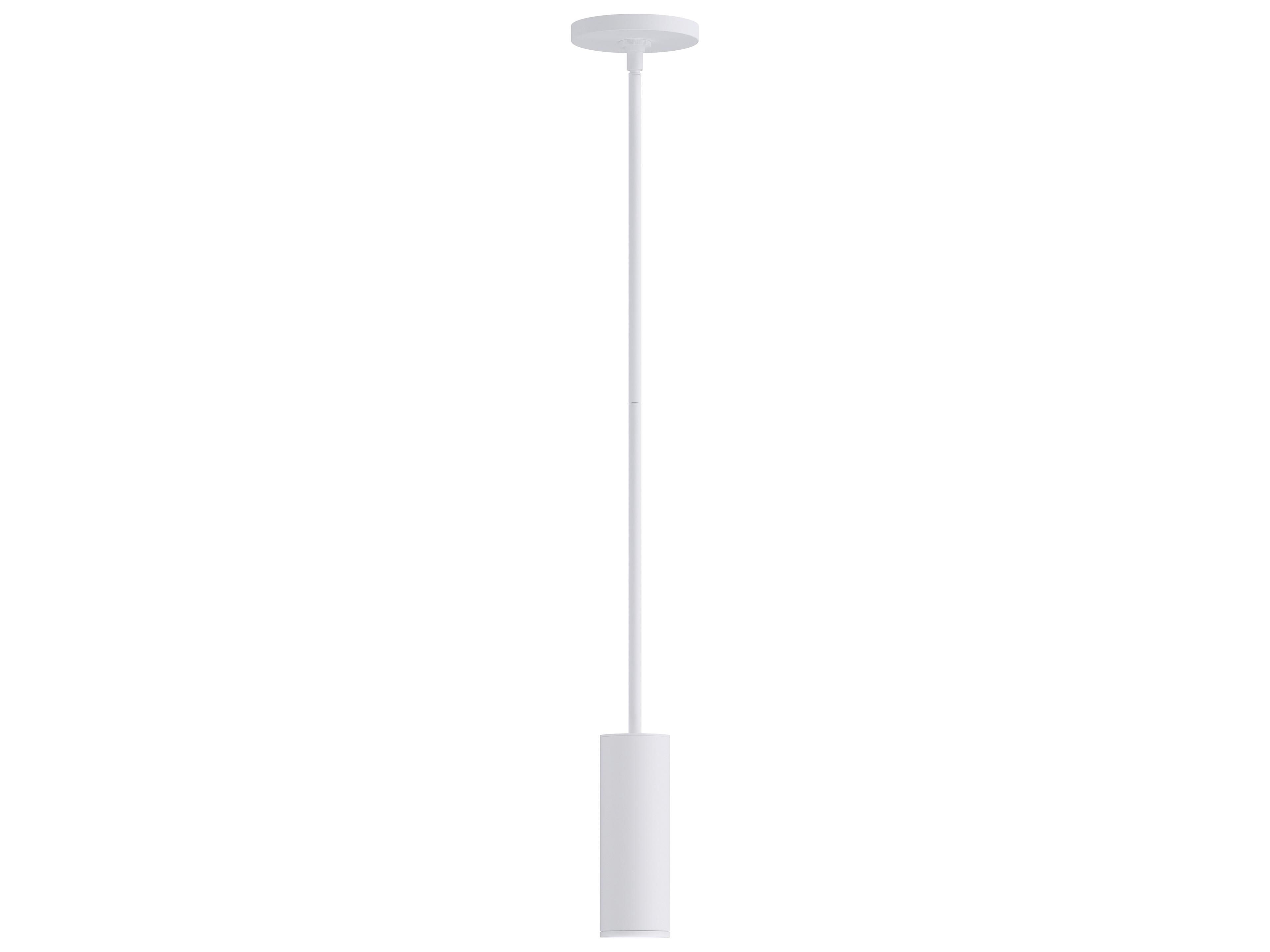 Fulcrum 1- Light White Cylinder Mini Pendant