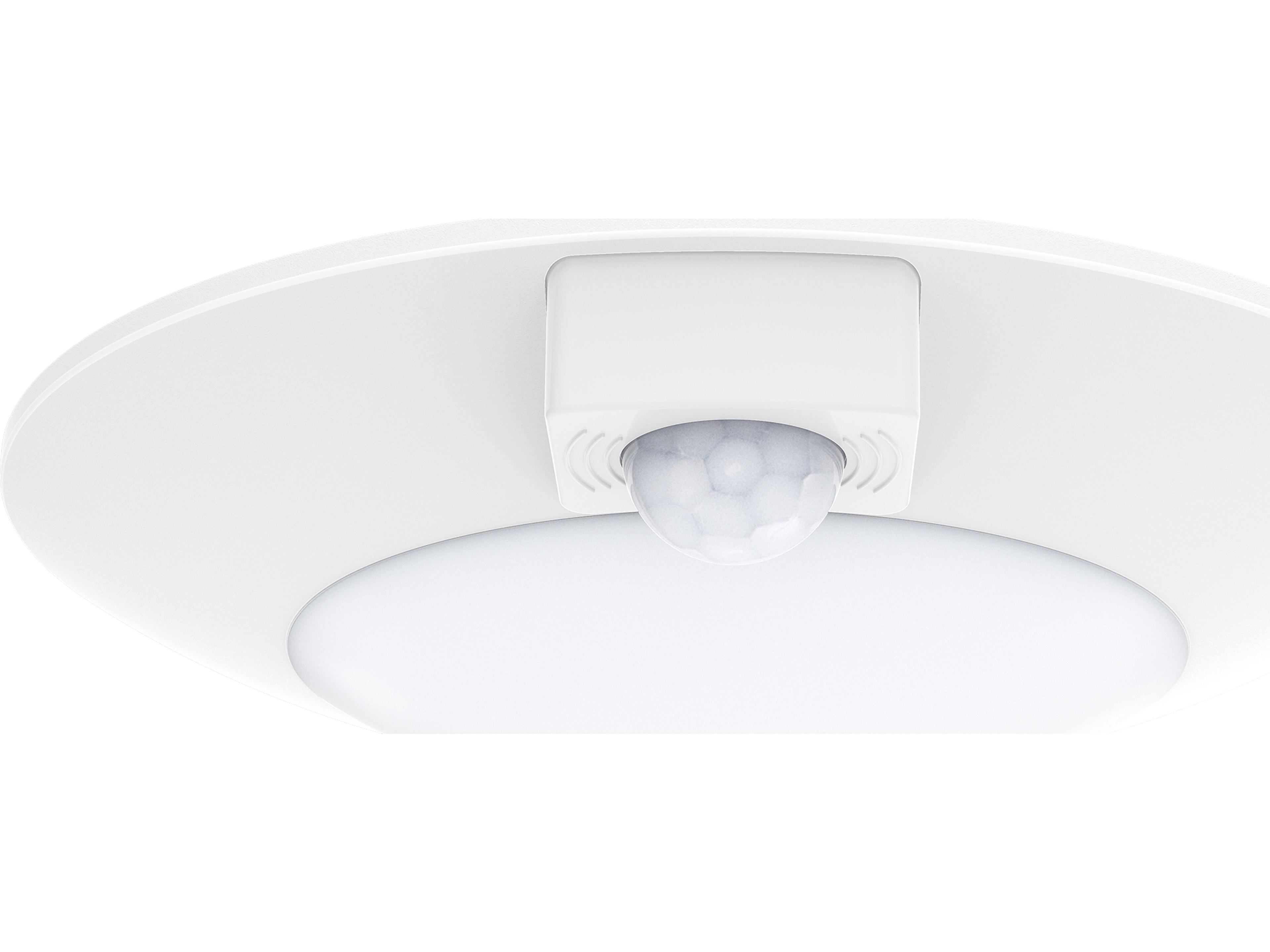 Diverse 1- Light White LED Round Flush Mount