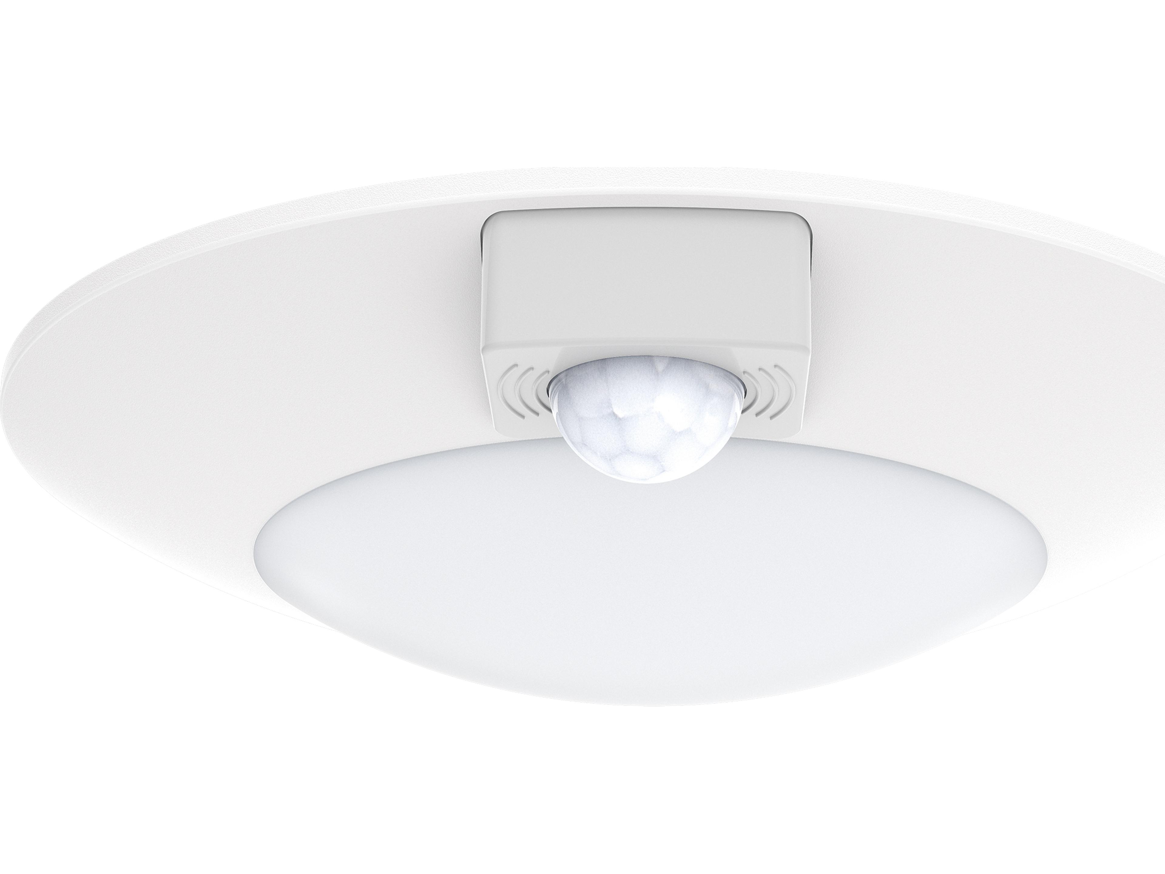 Diverse 1- Light White LED Round Flush Mount