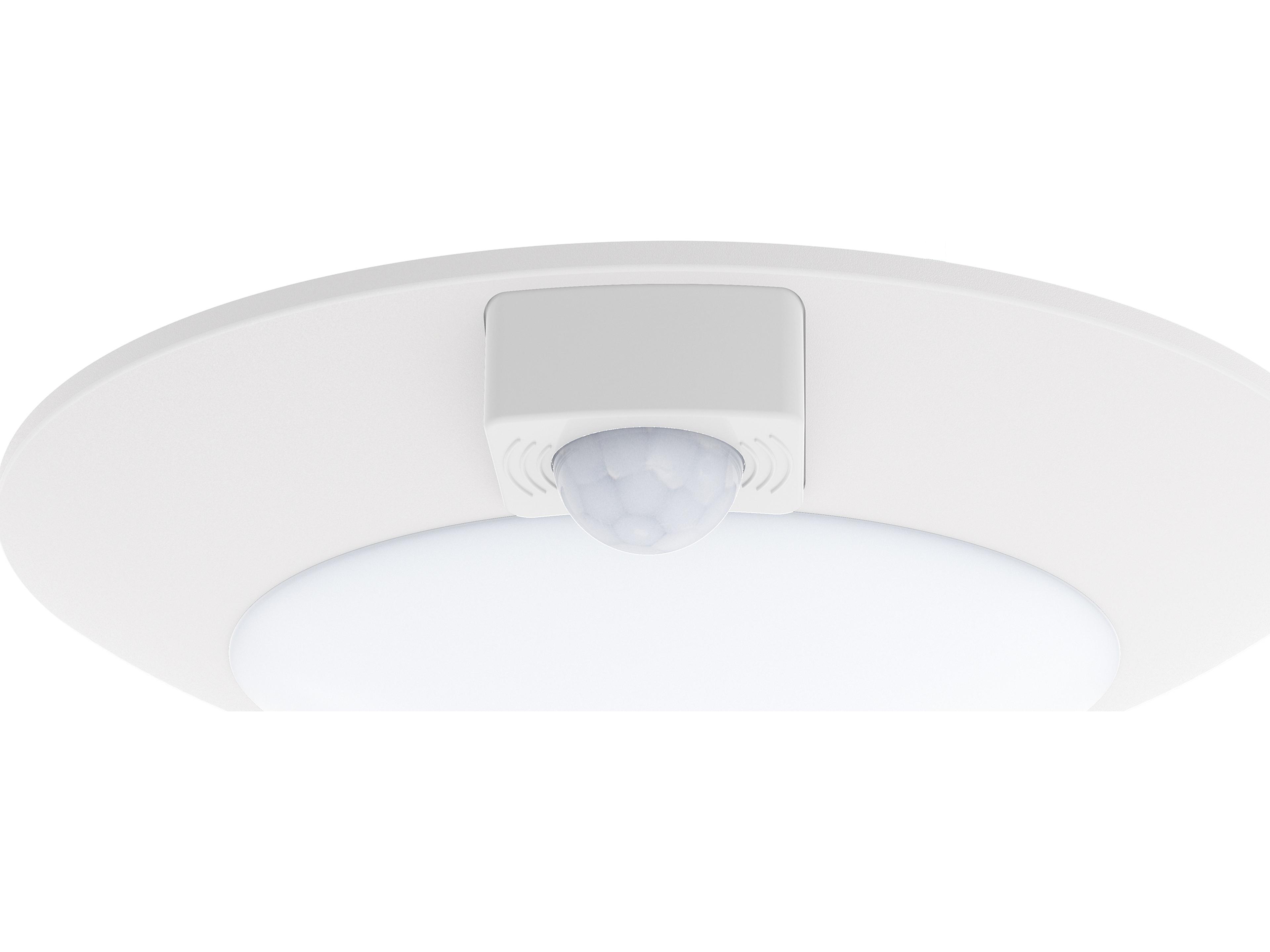 Diverse 1- Light White LED Round Flush Mount