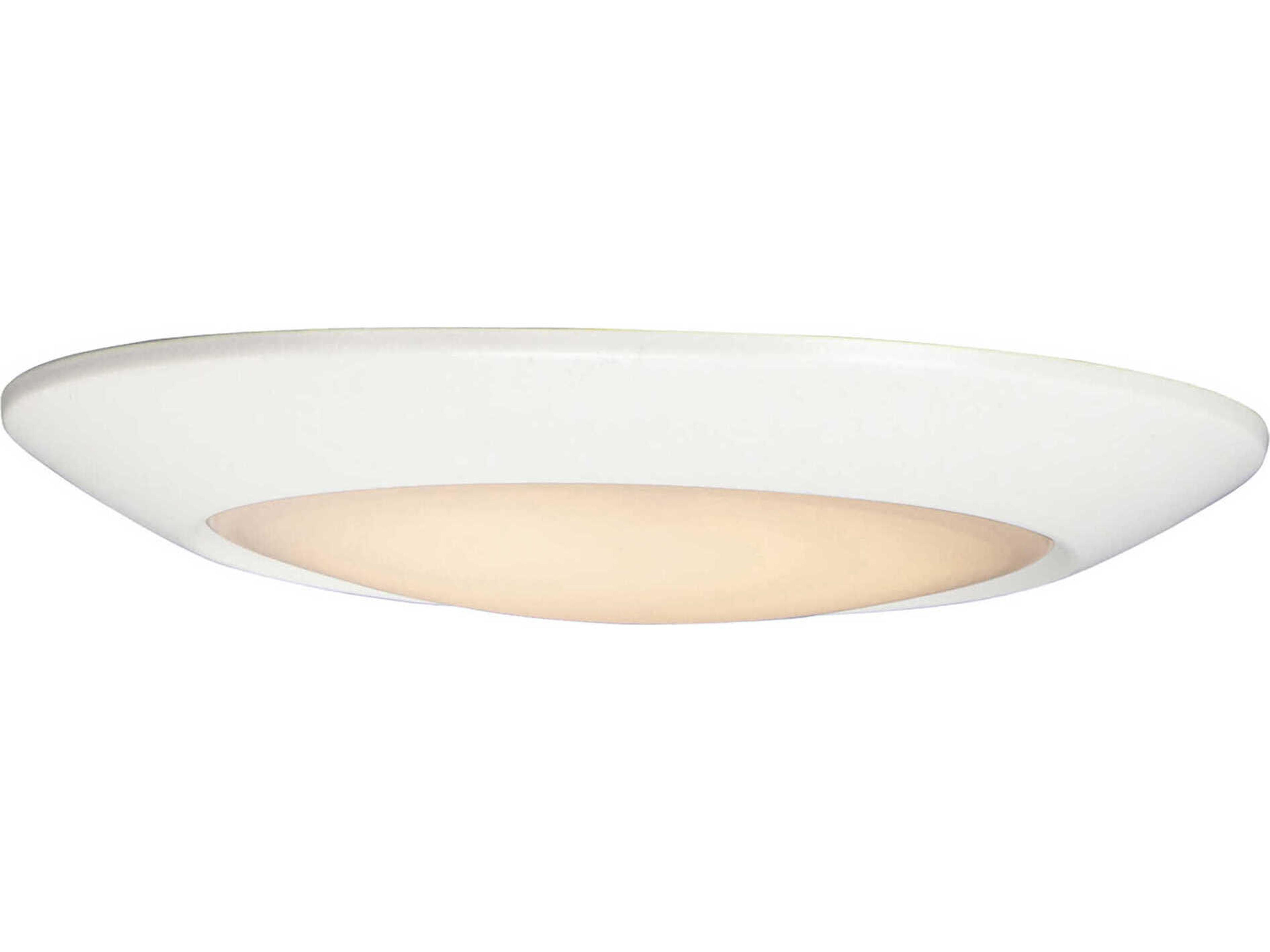 Diverse 1-Light White Bowl Flush Mount