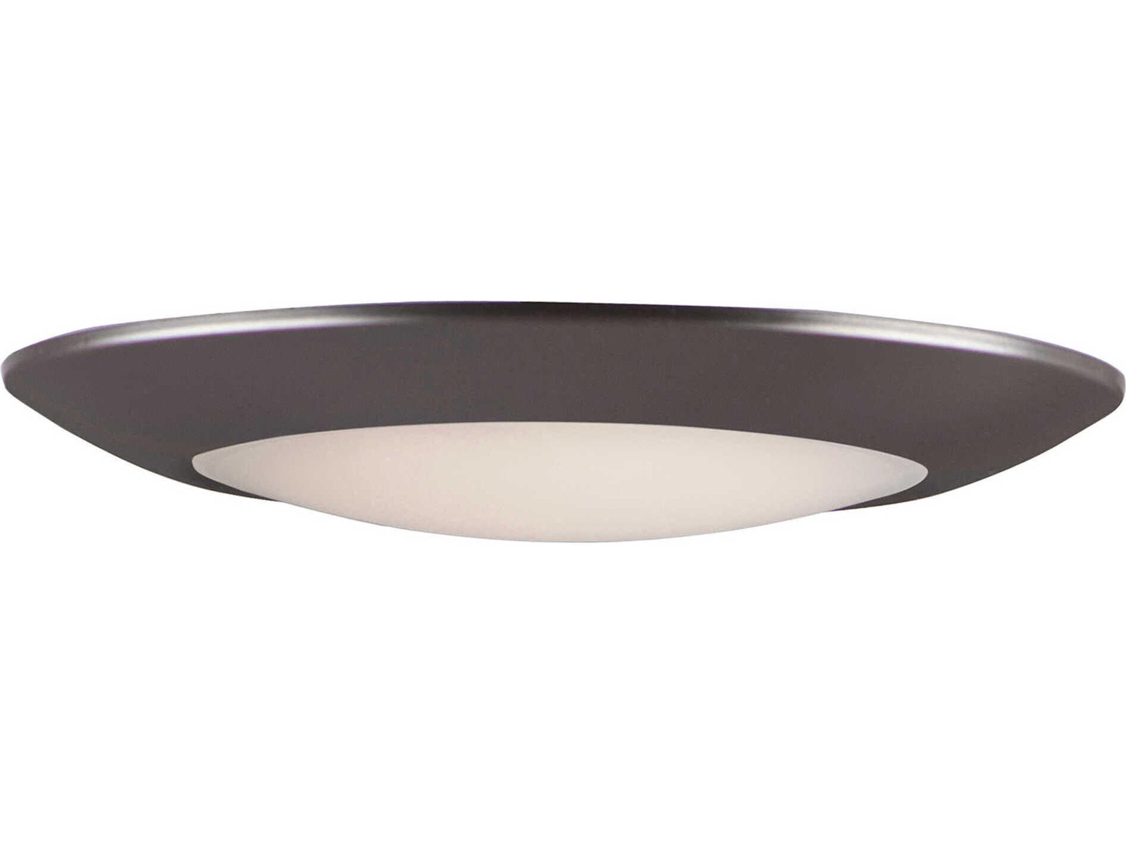 Diverse 1-Light Bronze Bowl Flush Mount