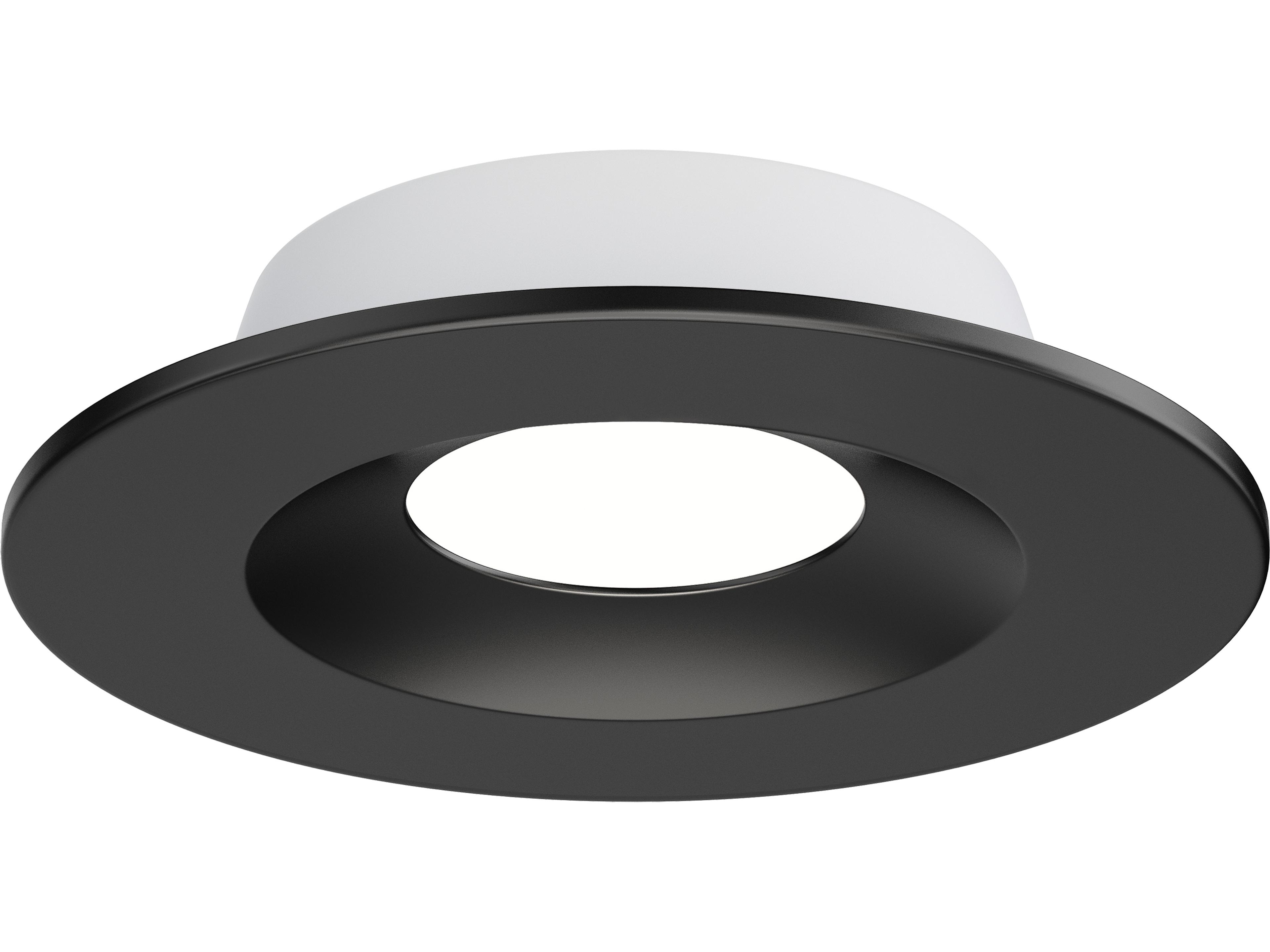 Crisp 1- Light Black LED Round Recessed