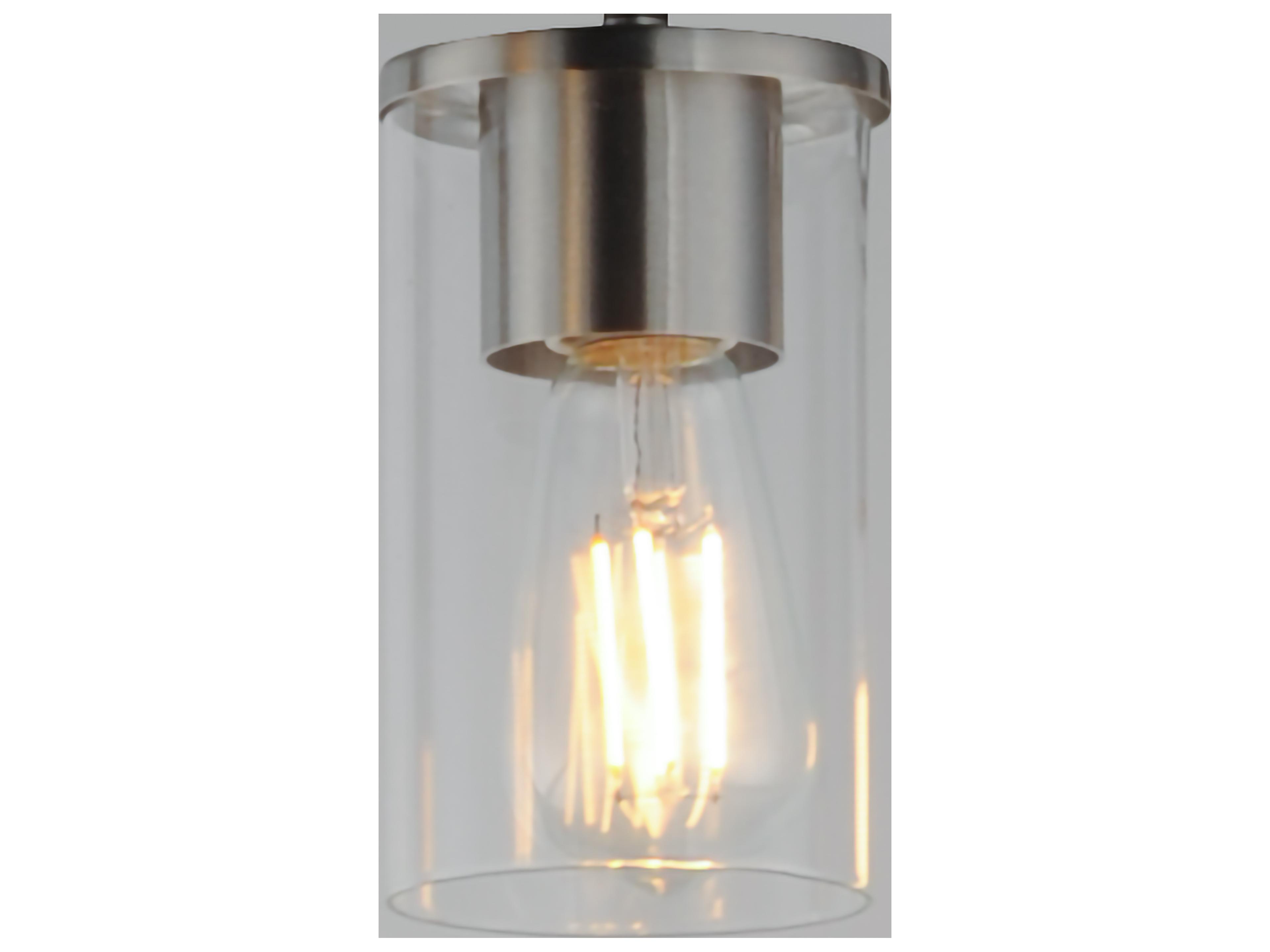Maxim Lighting Lateral 1- Light Satin Nickel Cylinder Mini Pendant