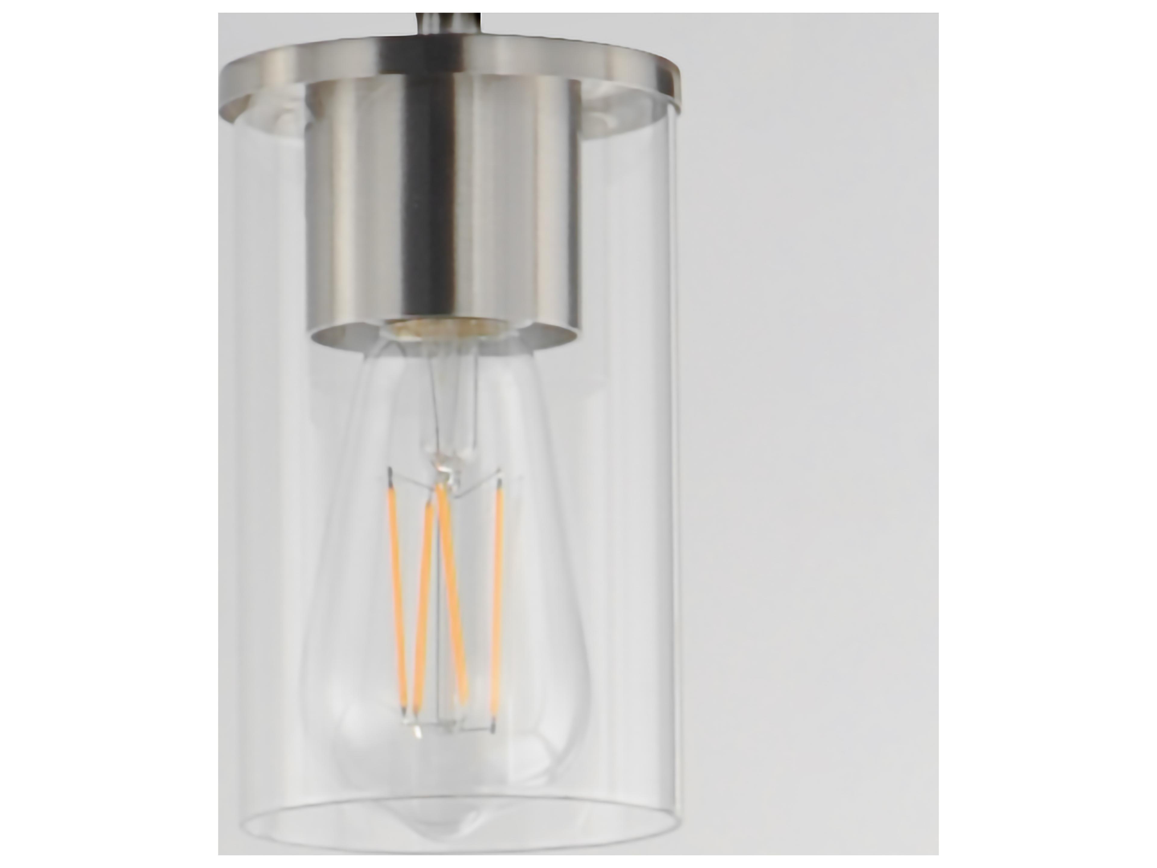 Maxim Lighting Lateral 1- Light Satin Nickel Cylinder Mini Pendant