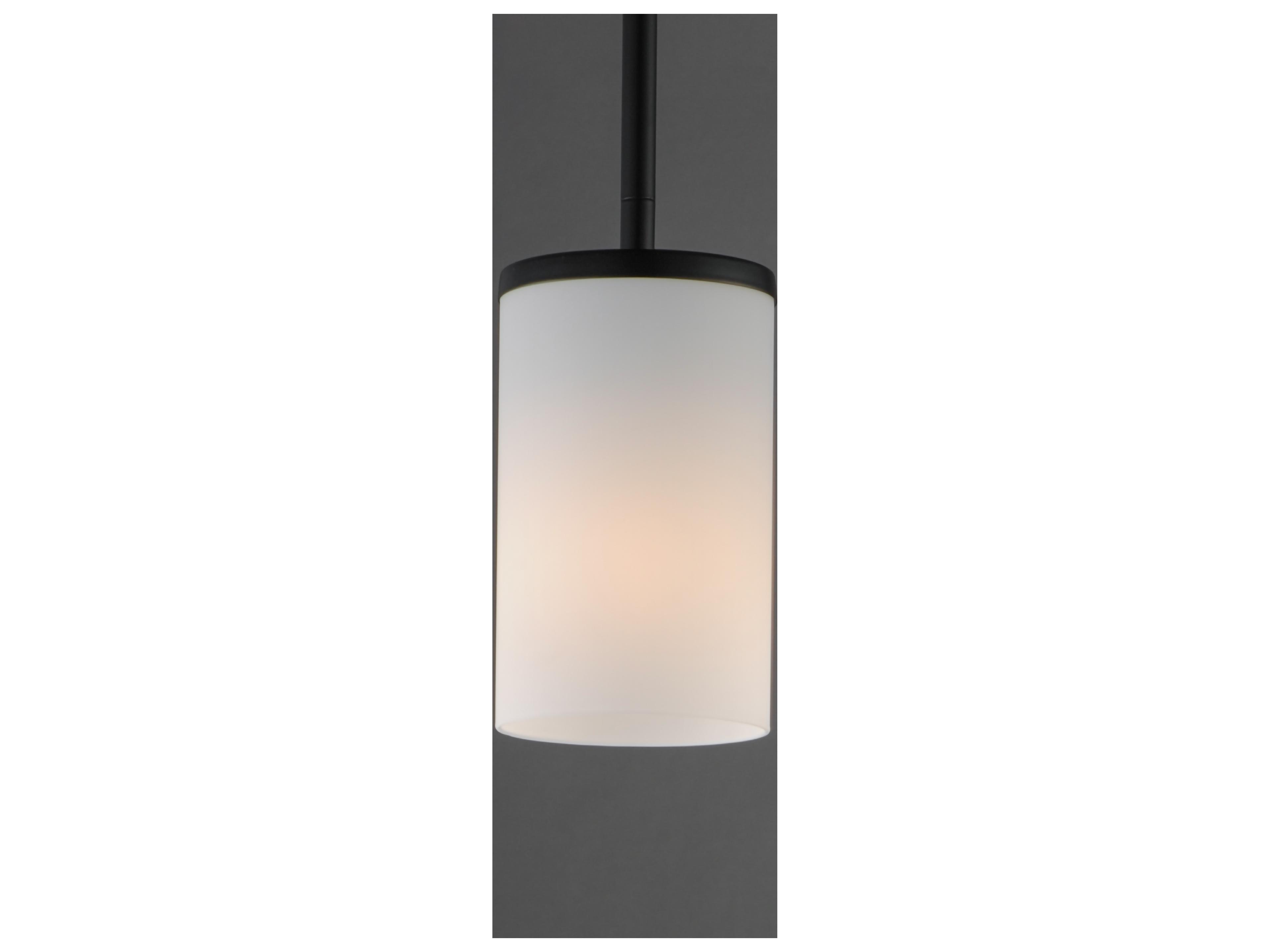 Maxim Lighting Lateral 1- Light Black Cylinder Mini Pendant