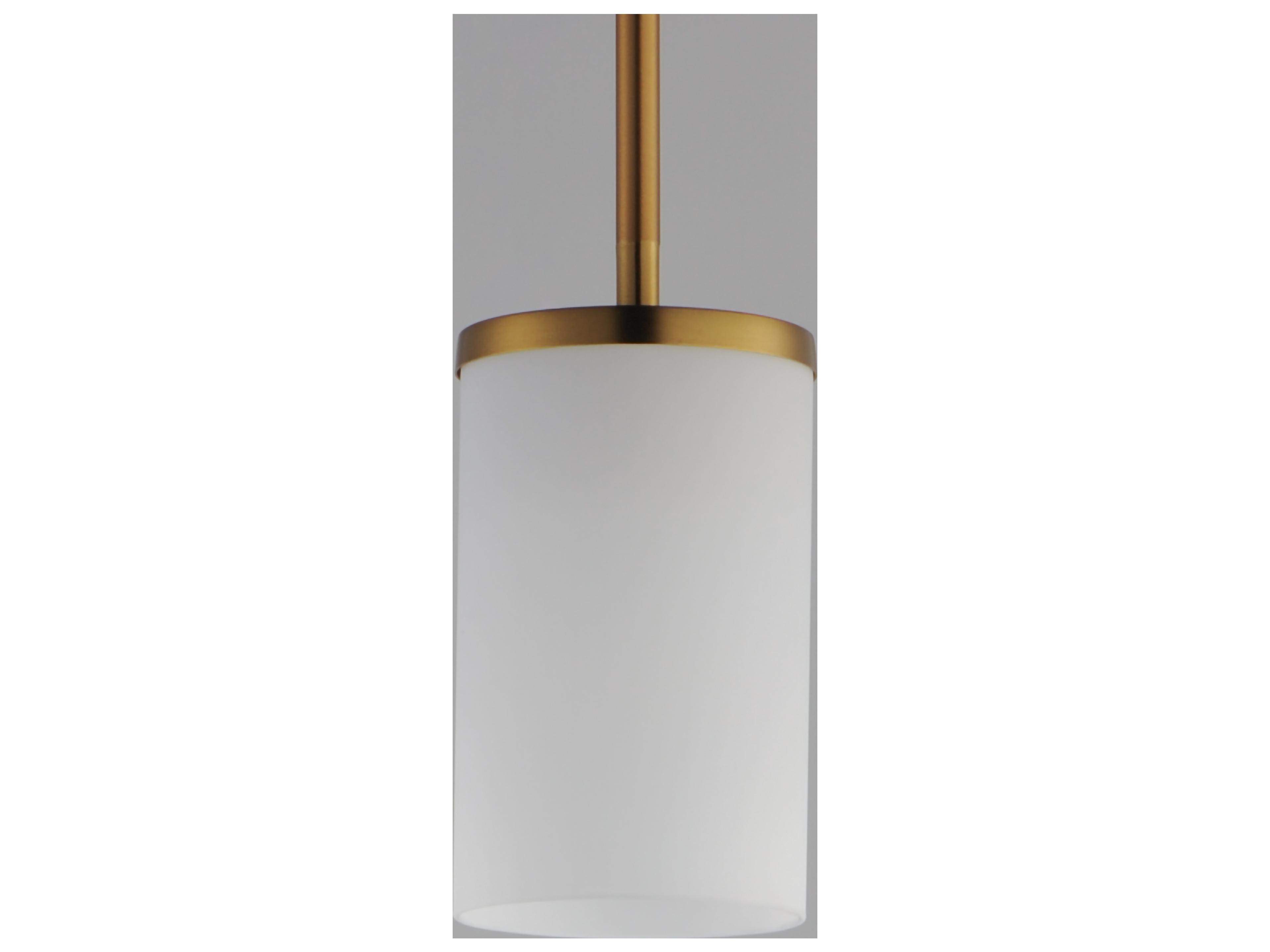 Maxim Lighting Lateral 1- Light Satin Brass Cylinder Mini Pendant