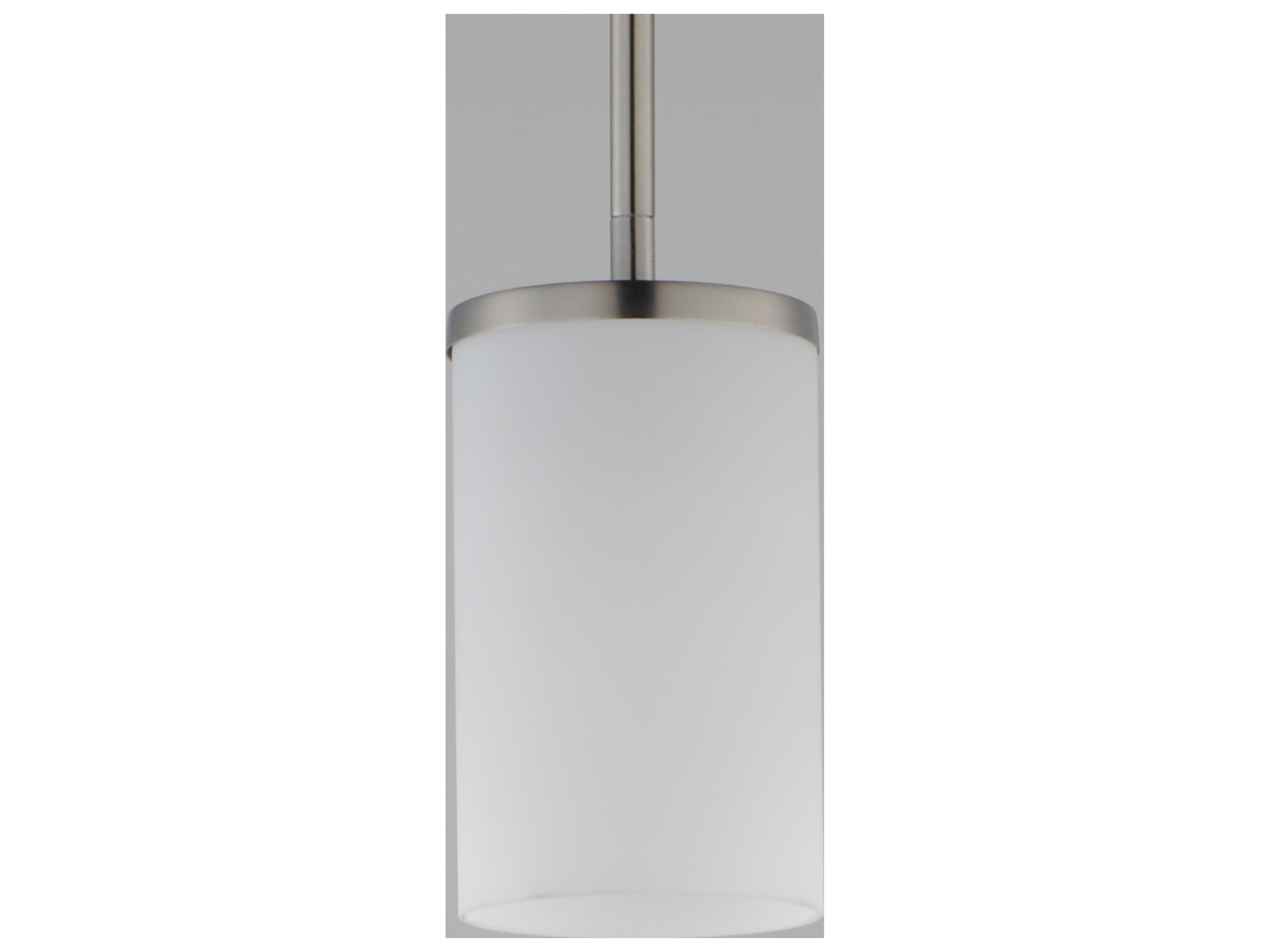 Maxim Lighting Lateral 1- Light Satin Nickel Cylinder Mini Pendant