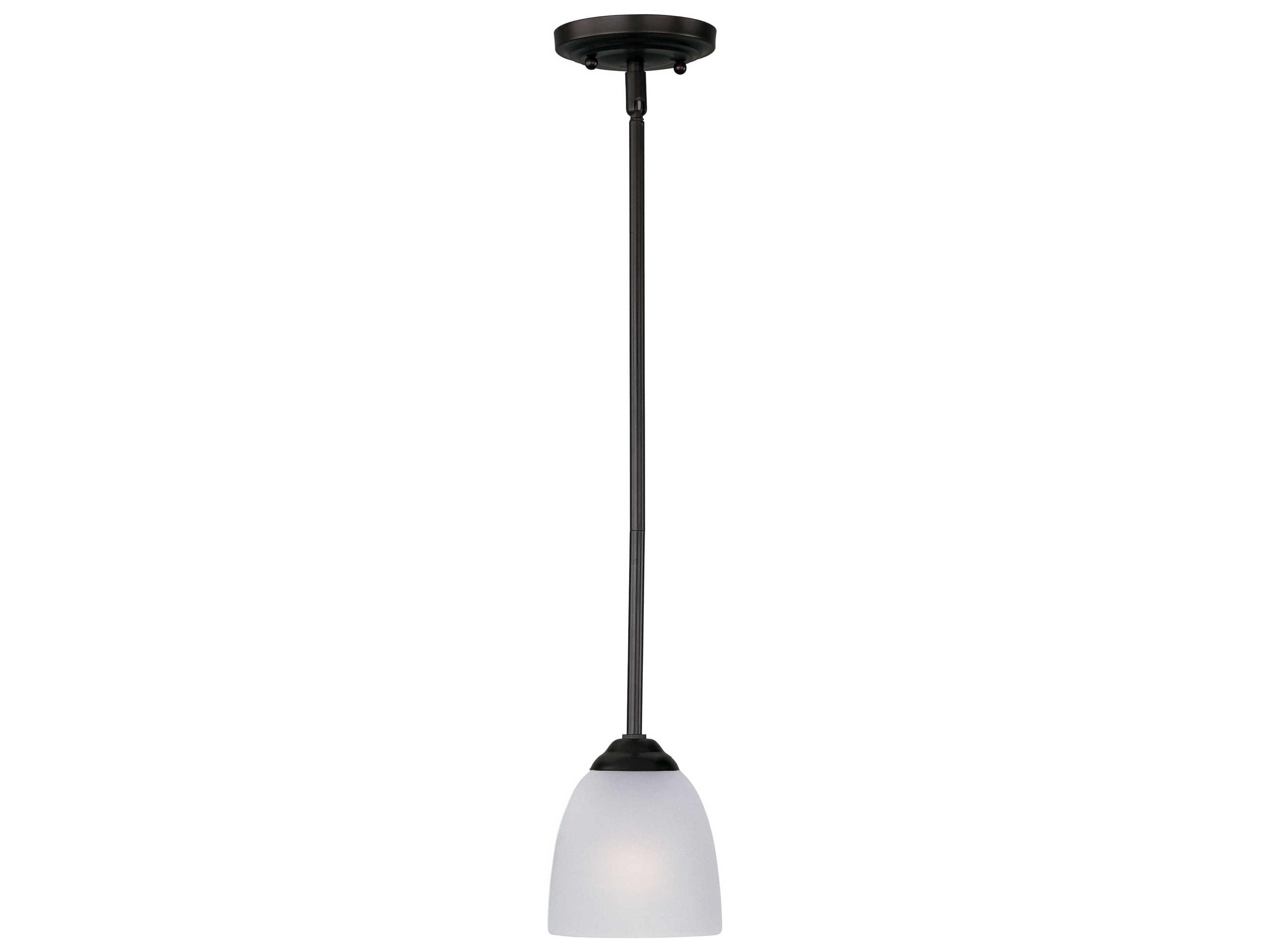Stefan 1-Light Black Glass Dome Mini Pendant