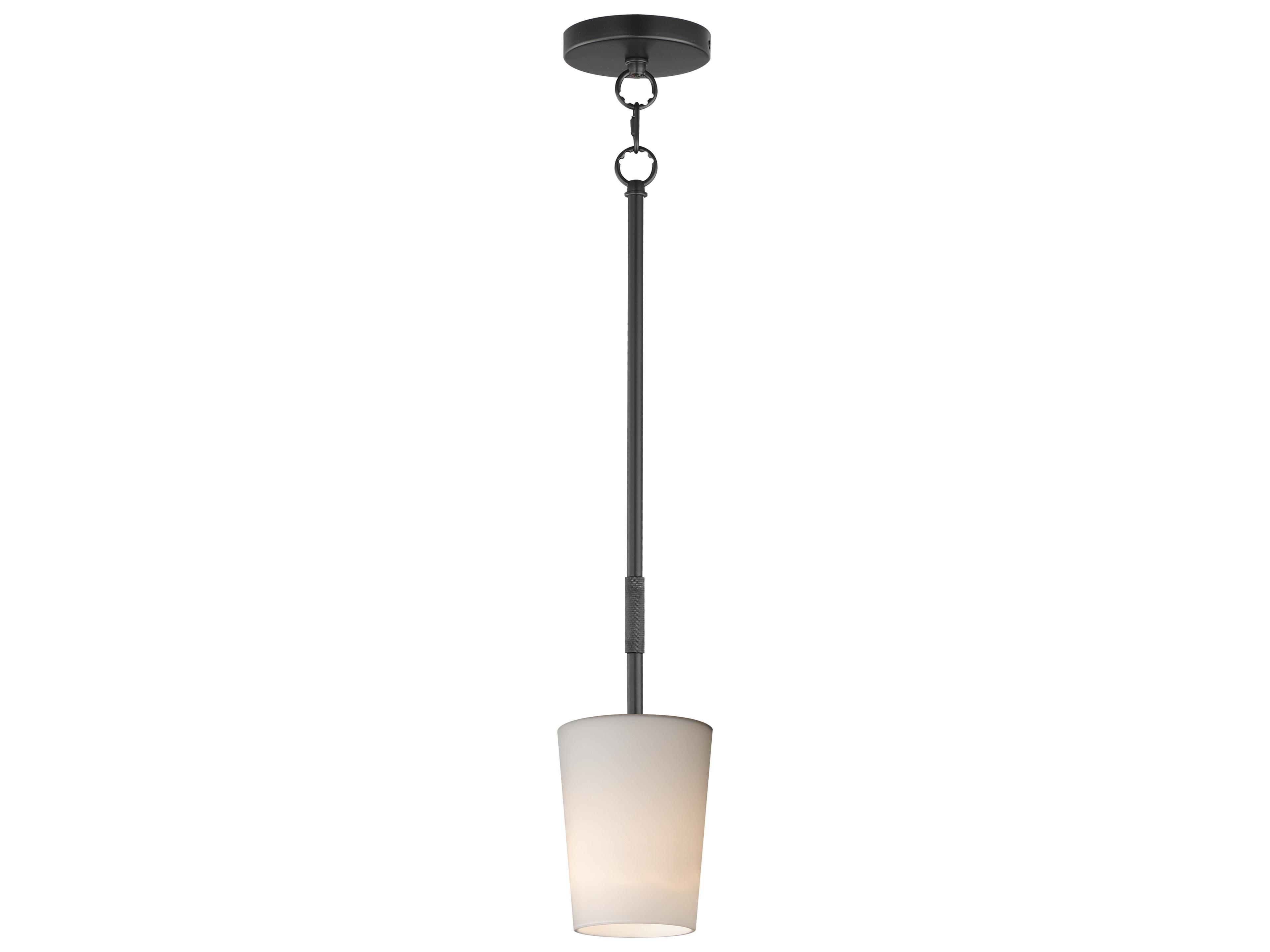 Durham 1- Light Black Cylinder Mini Pendant