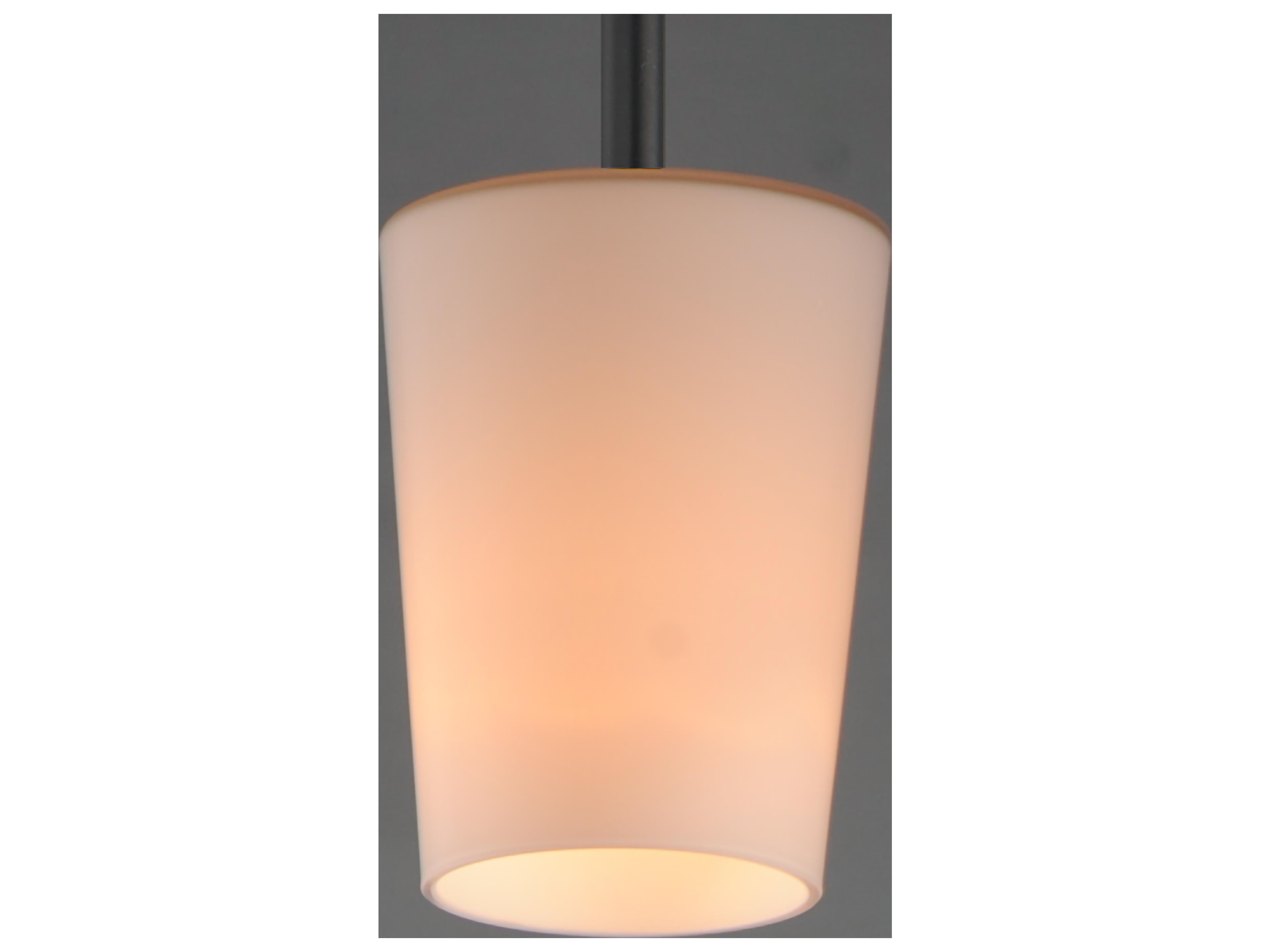 Maxim Lighting Durham 1- Light Black Cylinder Mini Pendant