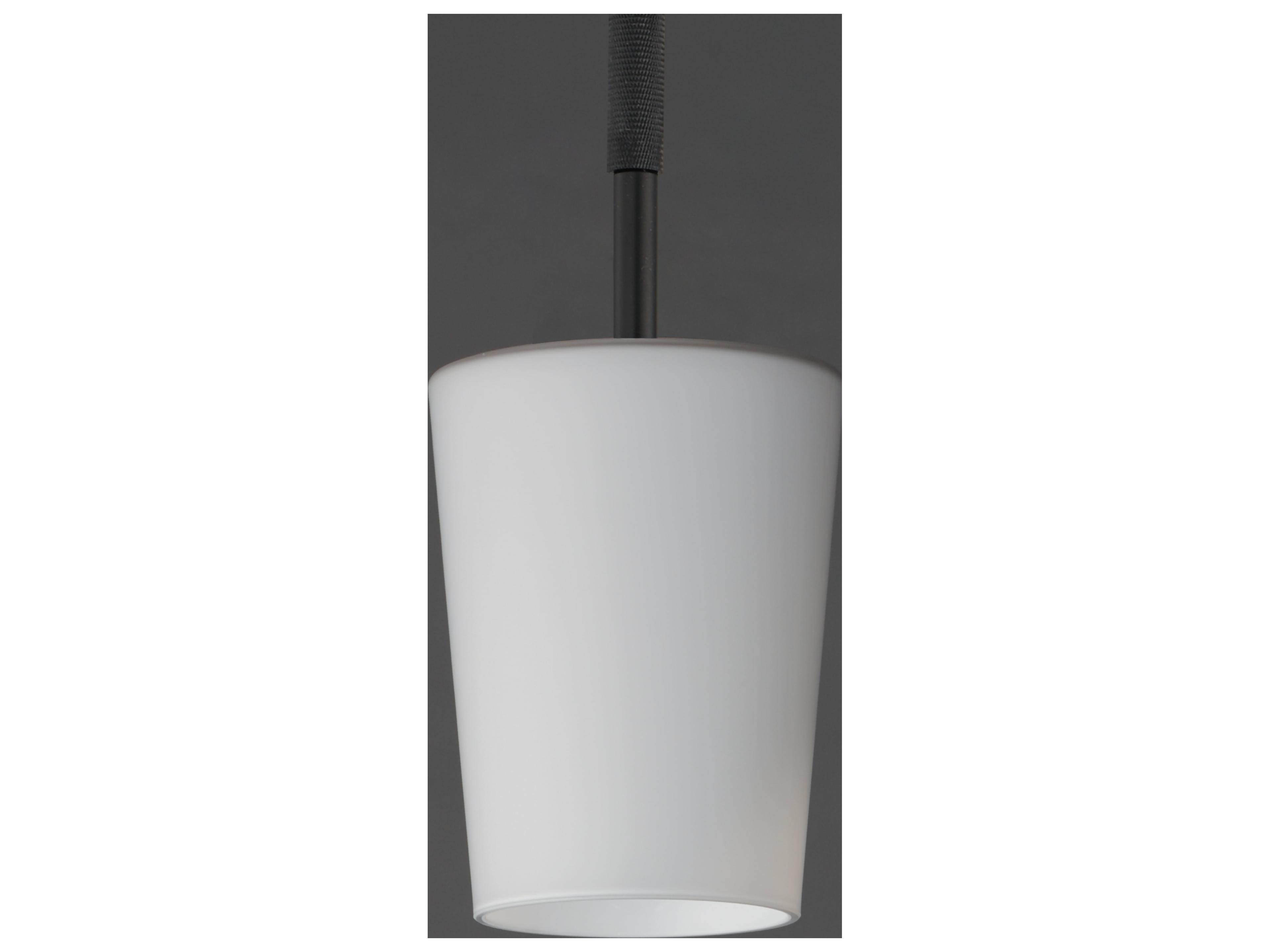 Maxim Lighting Durham 1- Light Black Cylinder Mini Pendant