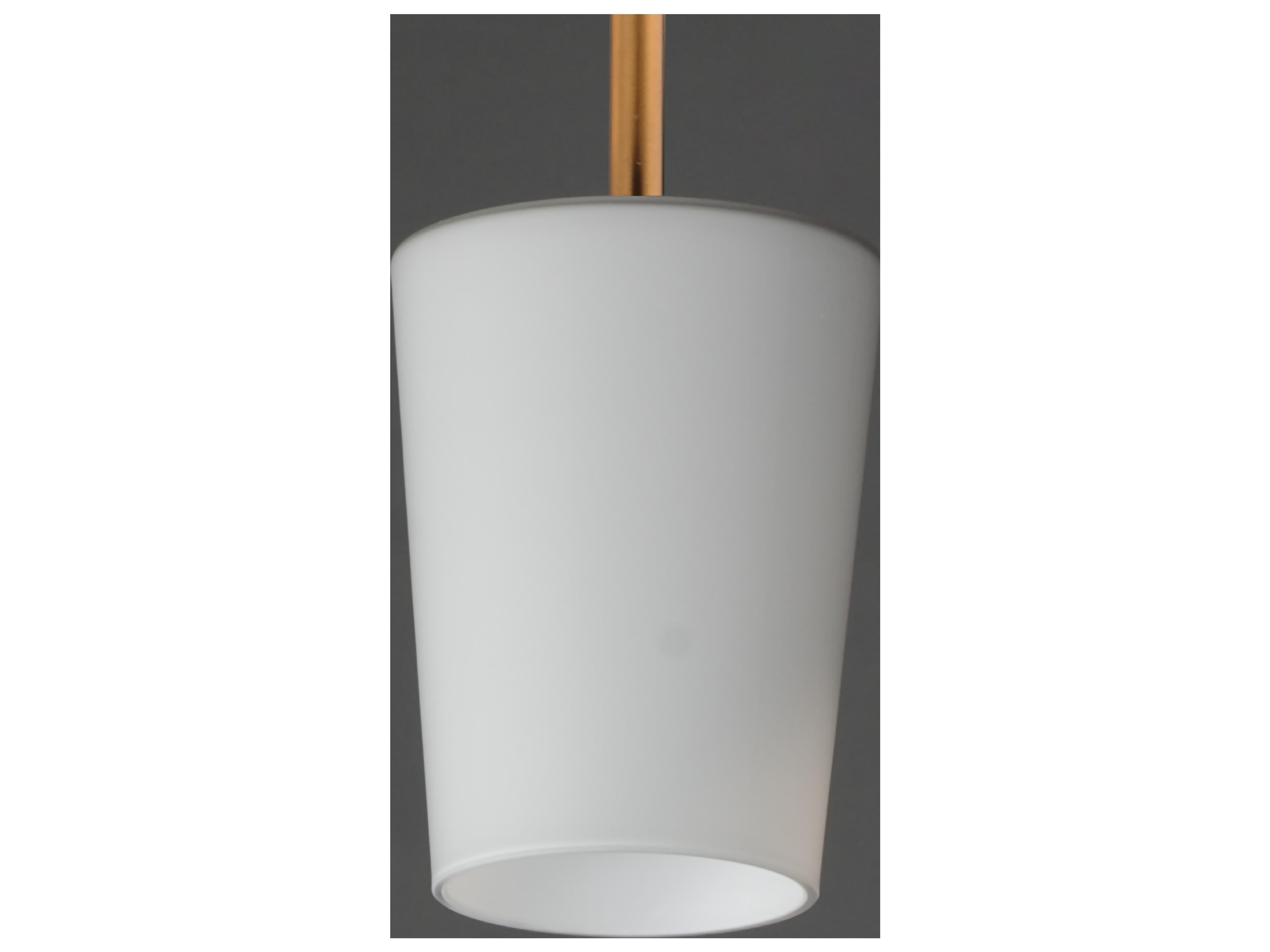 Maxim Lighting Durham 1- Light Natural Aged Brass Cylinder Mini Pendant