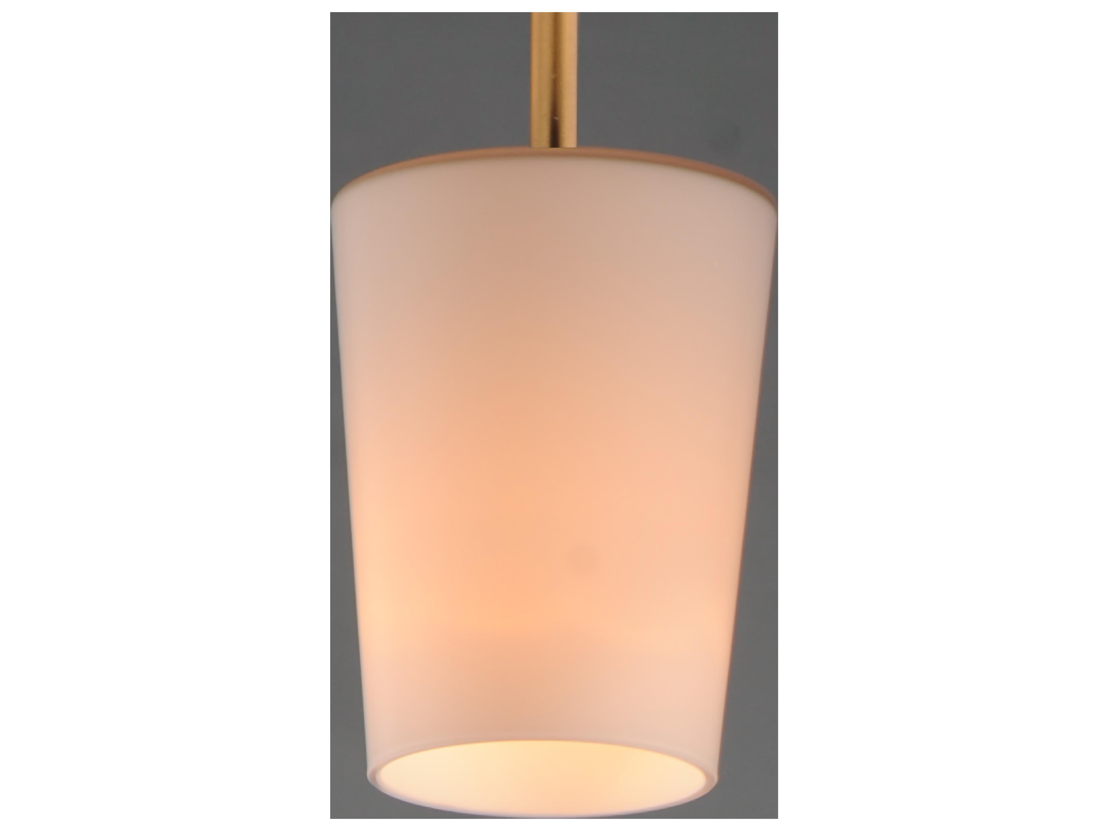 Maxim Lighting Durham 1- Light Natural Aged Brass Cylinder Mini Pendant