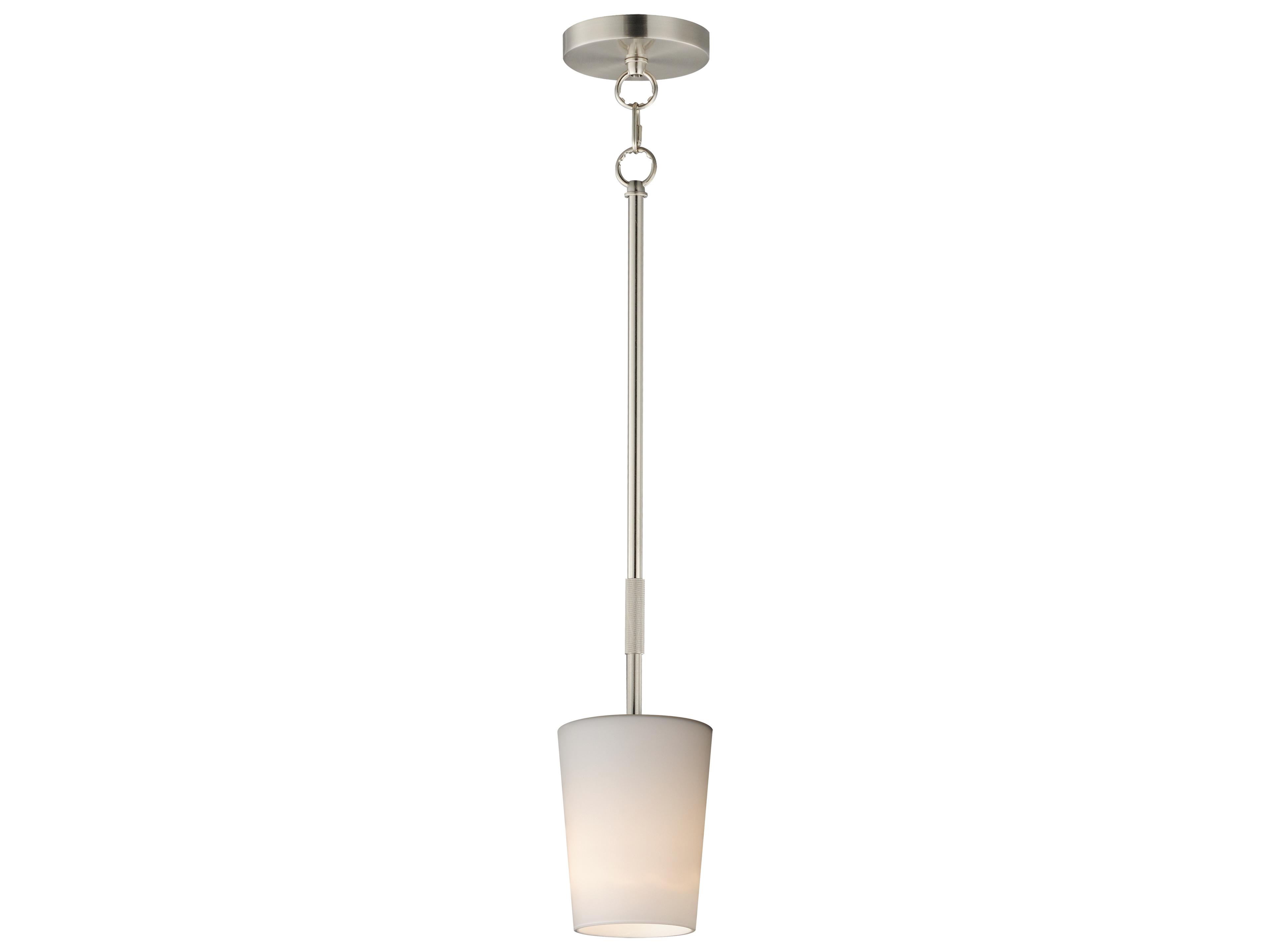 Durham 1- Light Satin Nickel Cylinder Mini Pendant