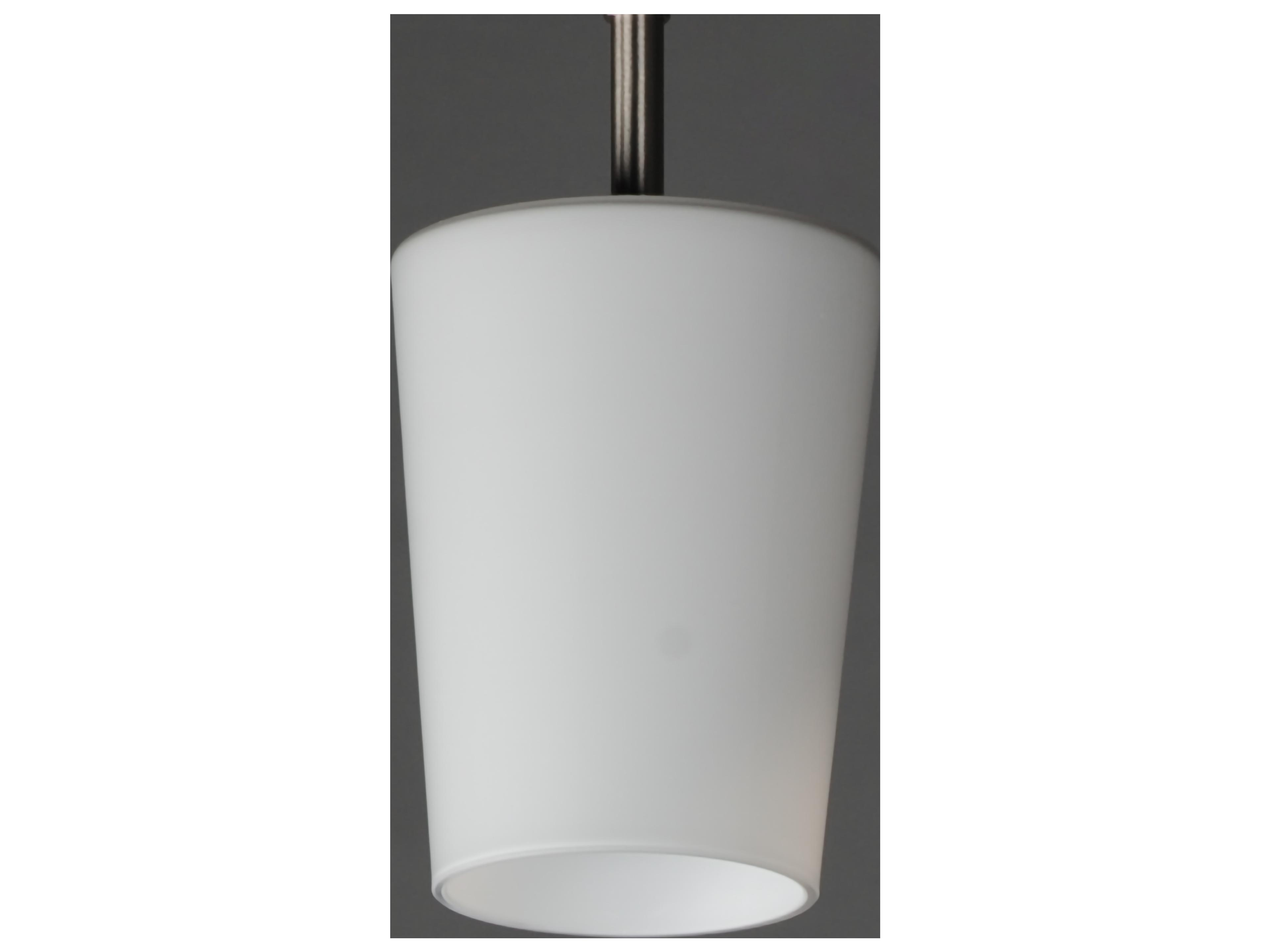 Maxim Lighting Durham 1- Light Satin Nickel Cylinder Mini Pendant