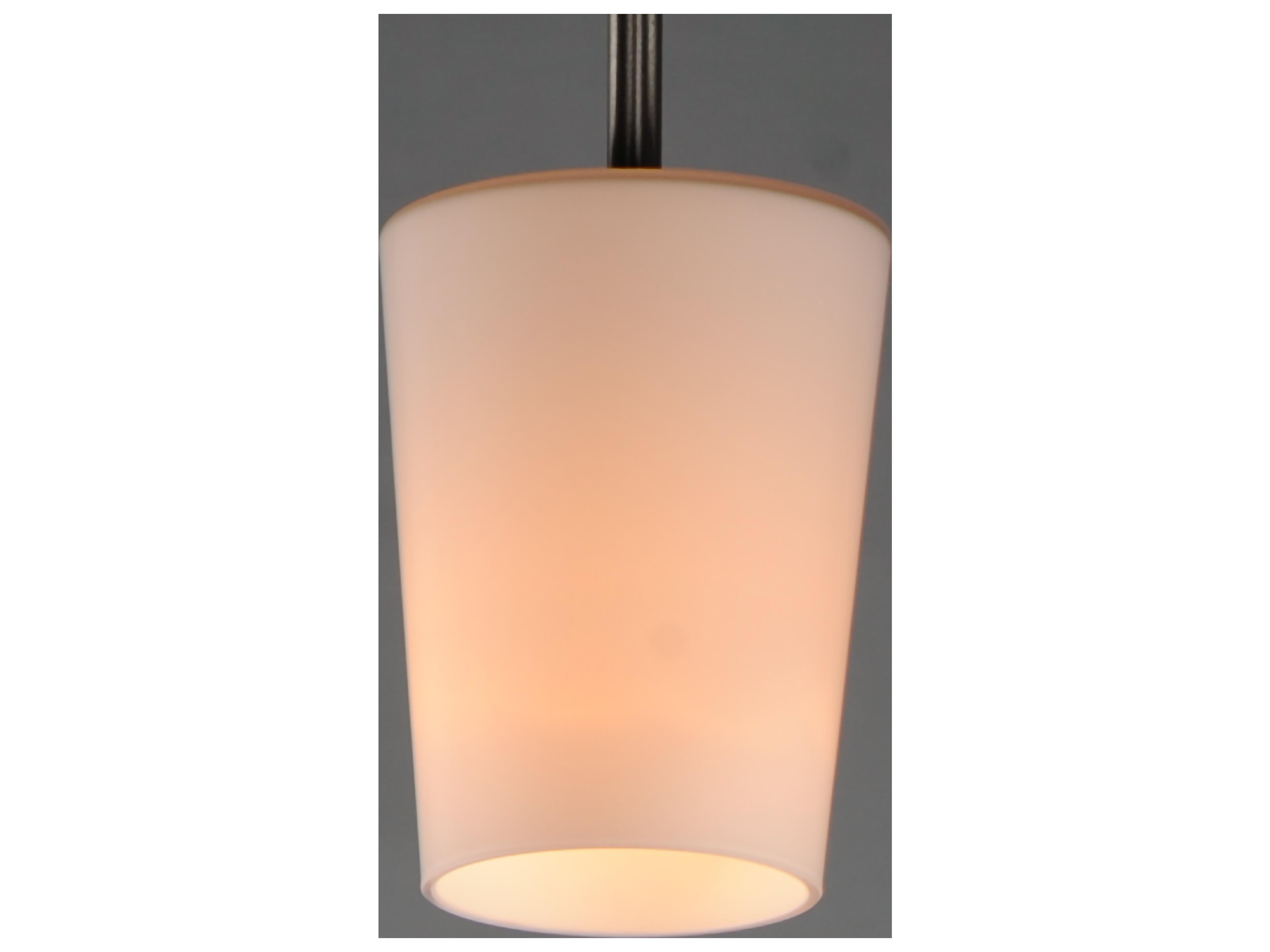 Maxim Lighting Durham 1- Light Satin Nickel Cylinder Mini Pendant