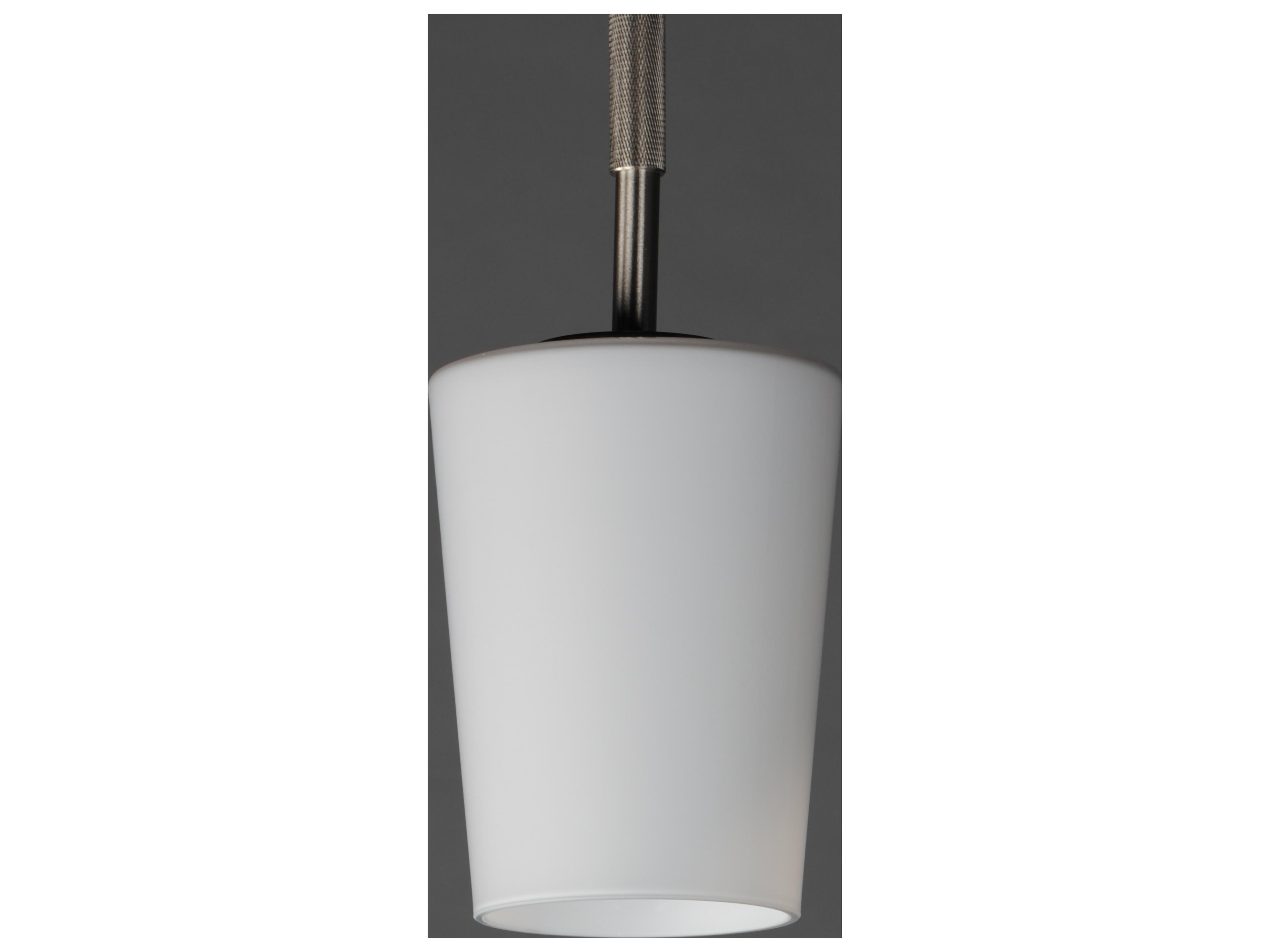 Maxim Lighting Durham 1- Light Satin Nickel Cylinder Mini Pendant