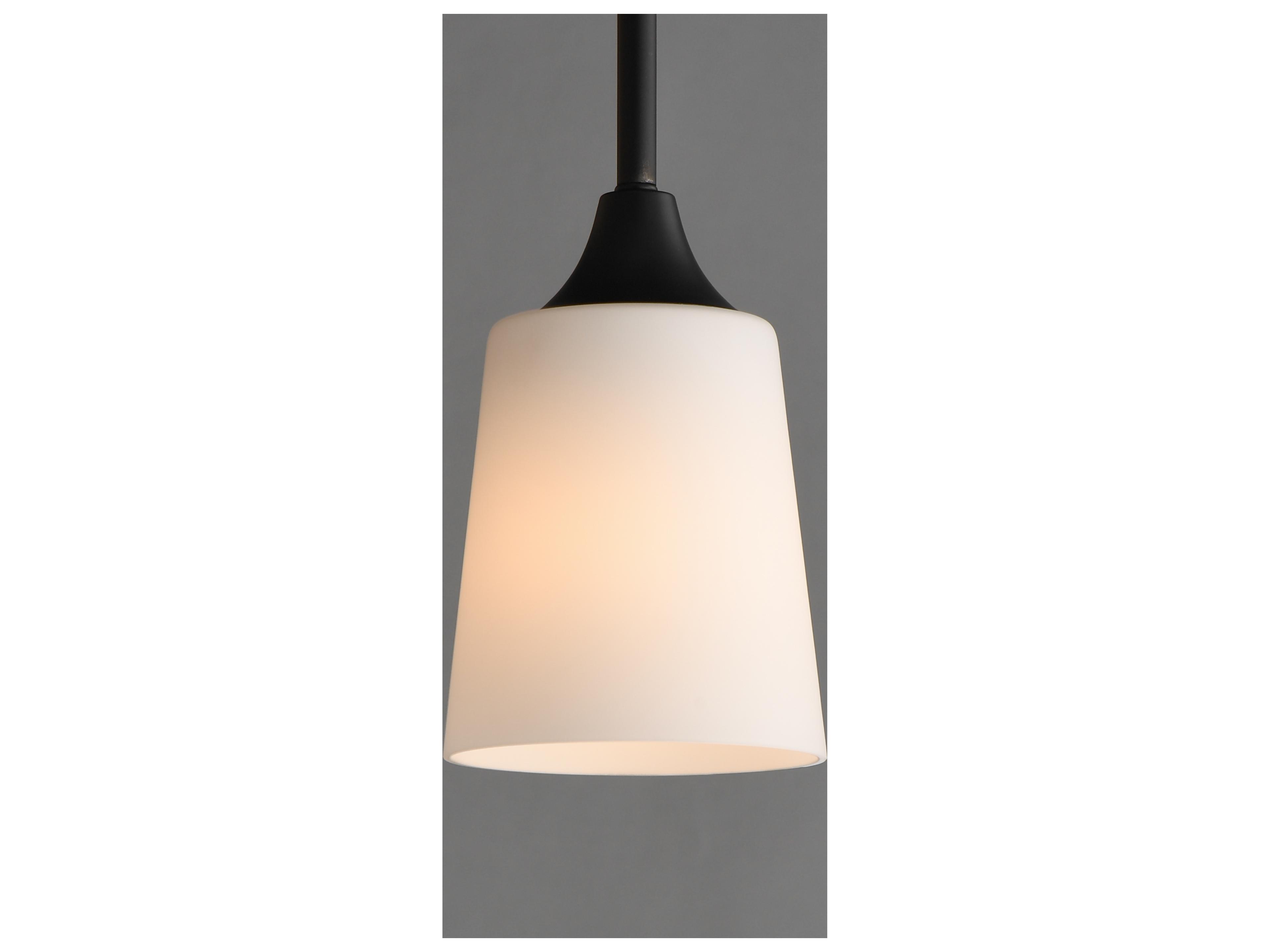 Maxim Lighting Hudson 1- Light Black Cylinder Mini Pendant