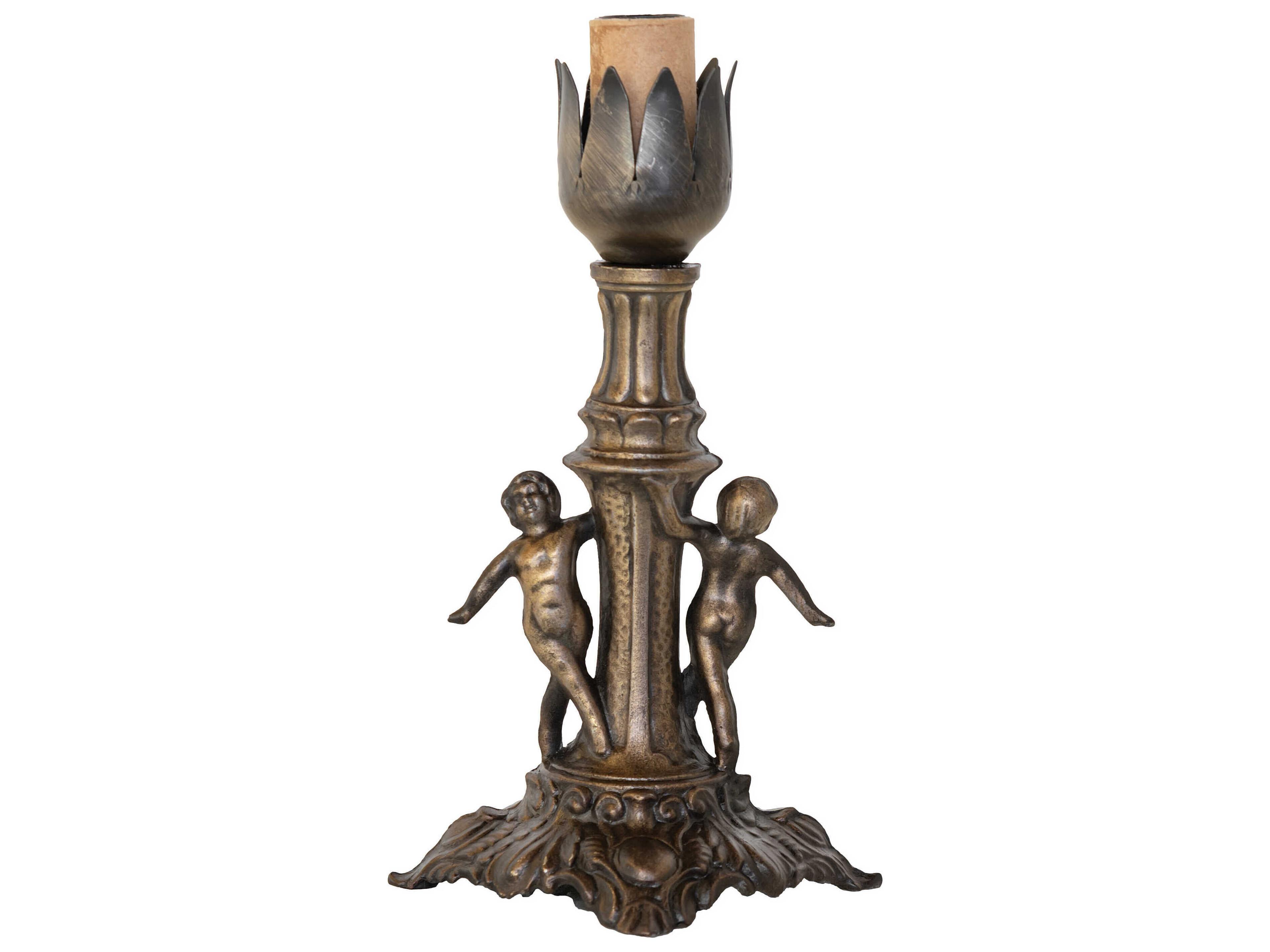 Meyda Maidens Antique Brass Table Lamp