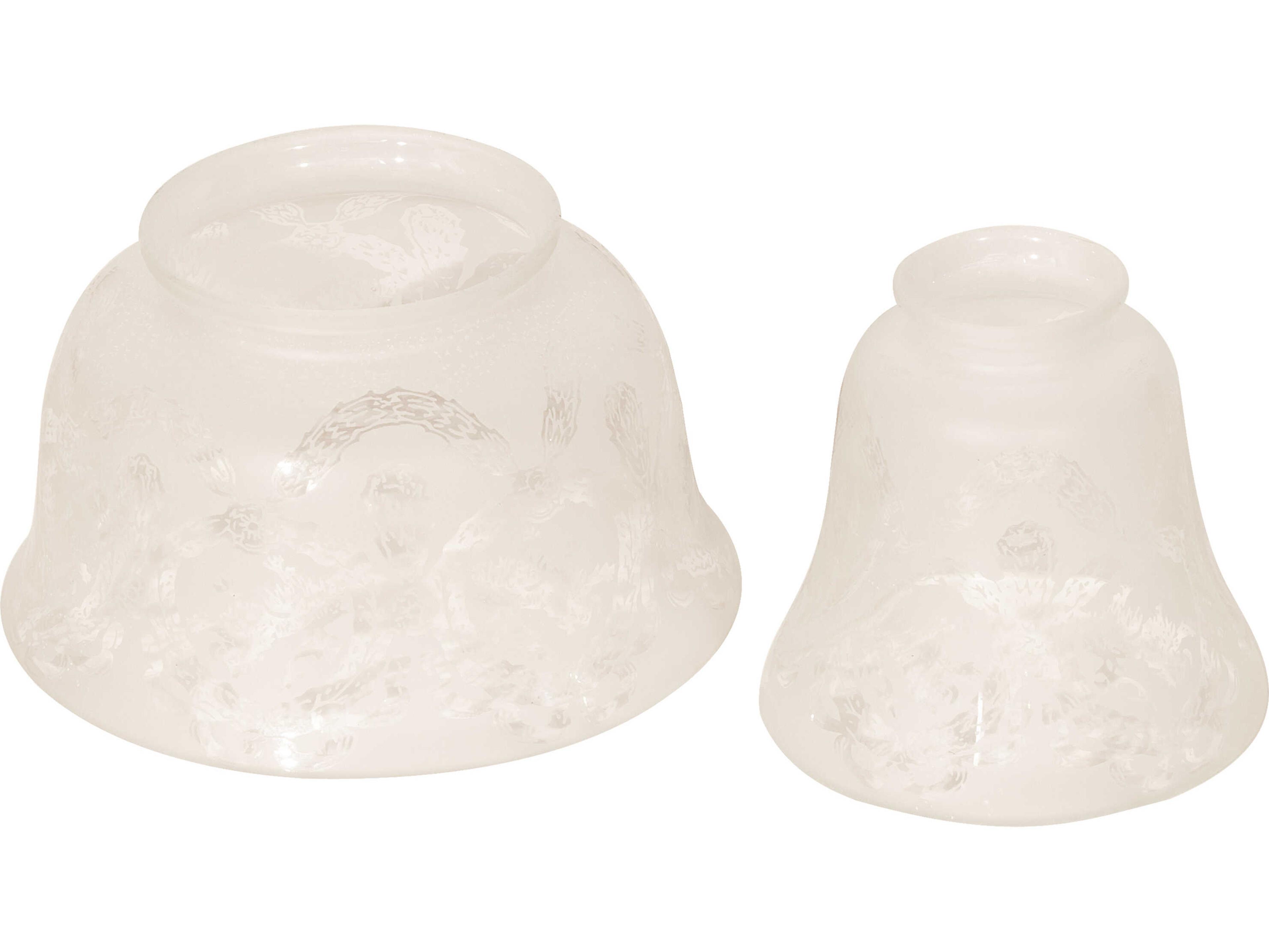 Wreath & Garland Frosted Etched Glass