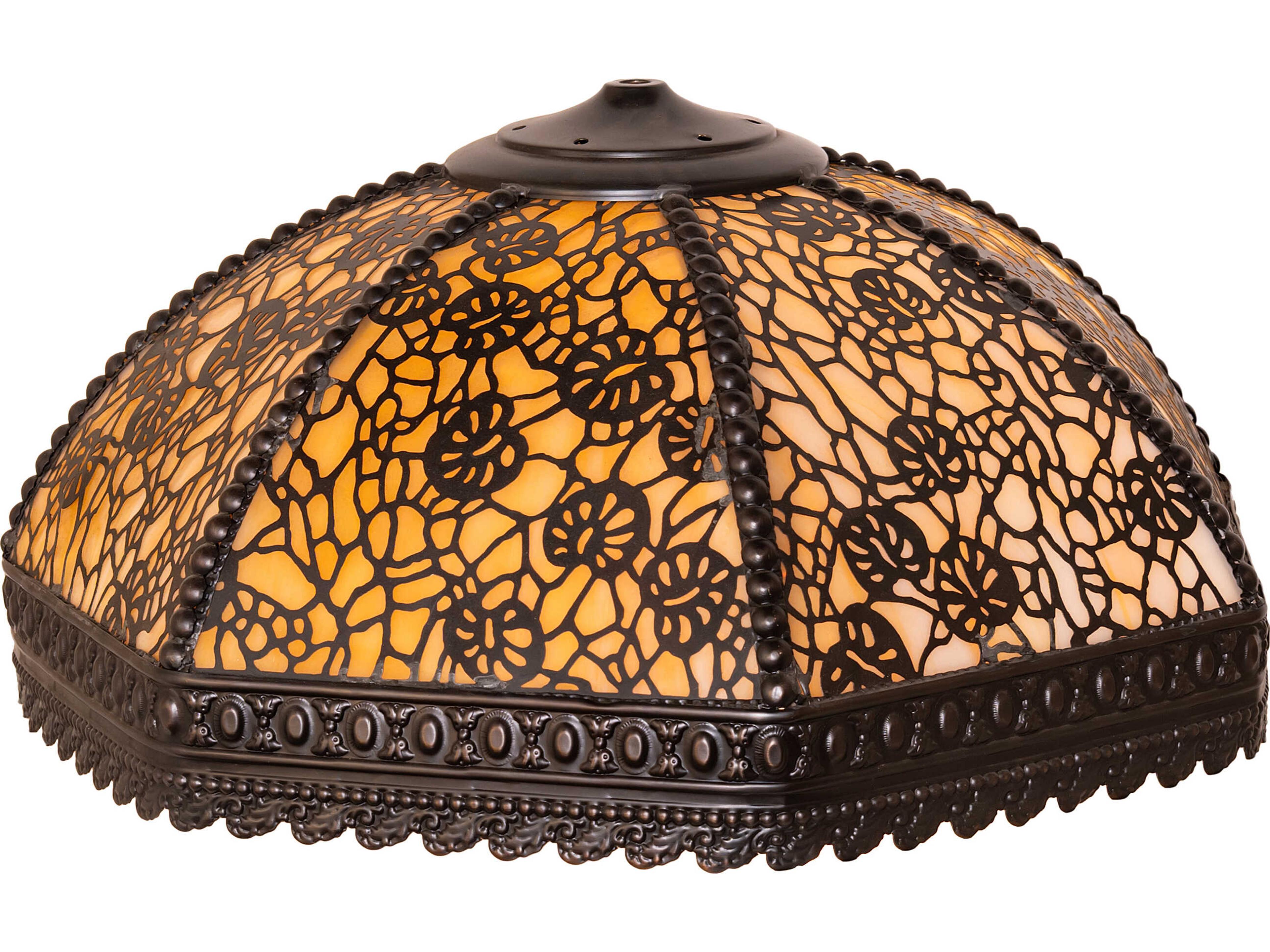 Lotus Leaf Beige Art Glass