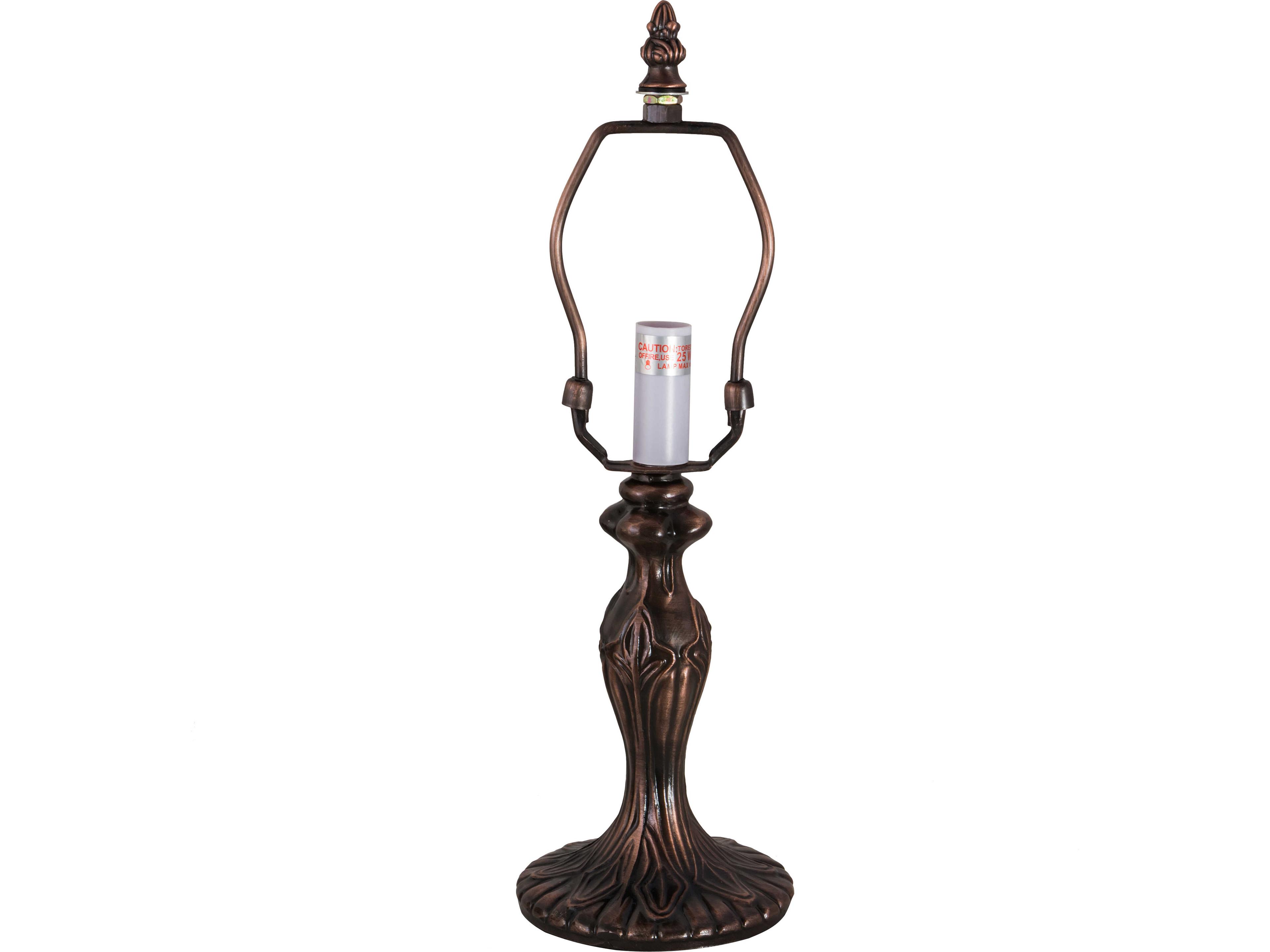 Fleur Mahogany Bronze 1-Light Table Lamp