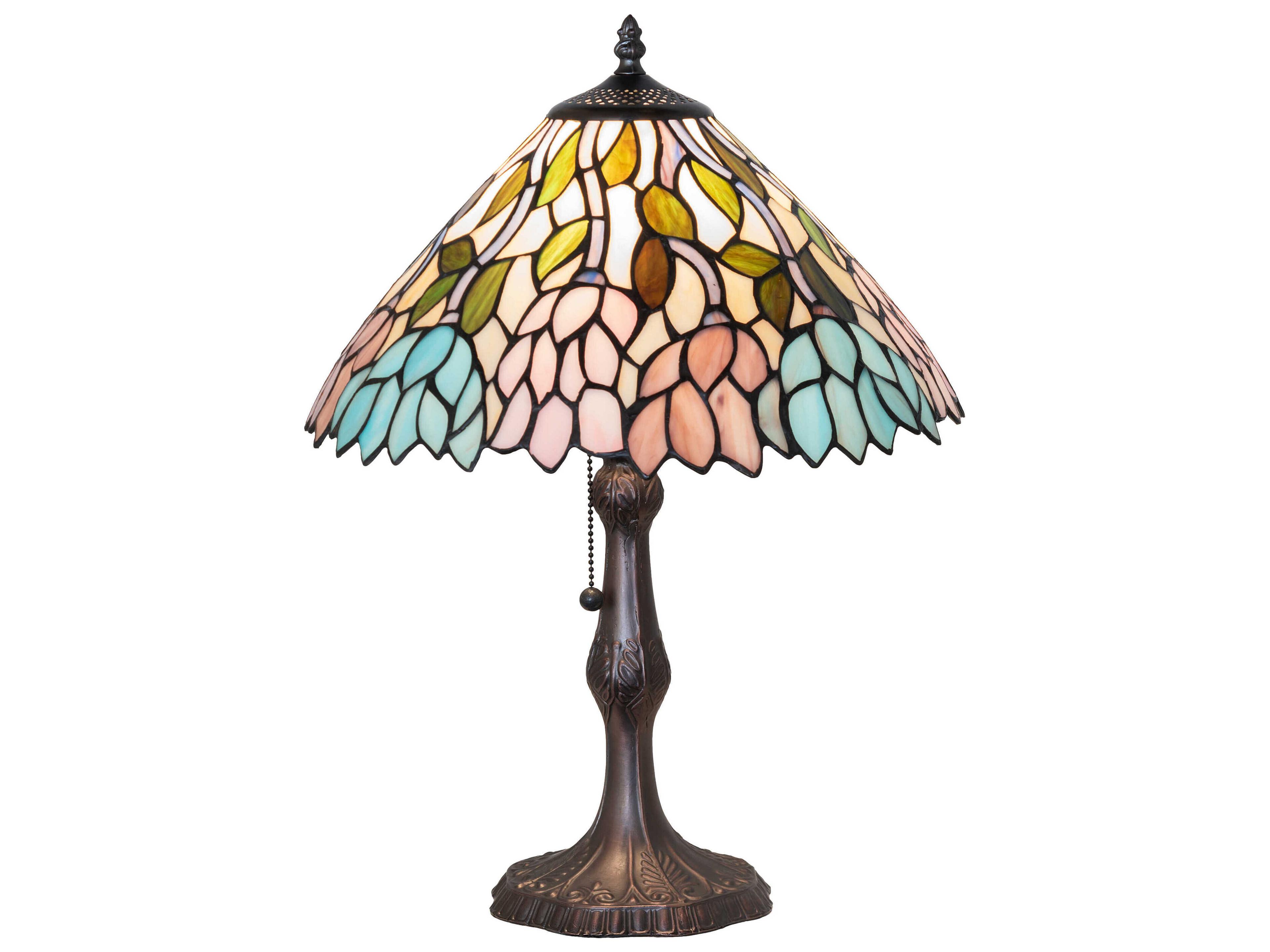 Meyda Wisteria Stained Glass Table Lamp