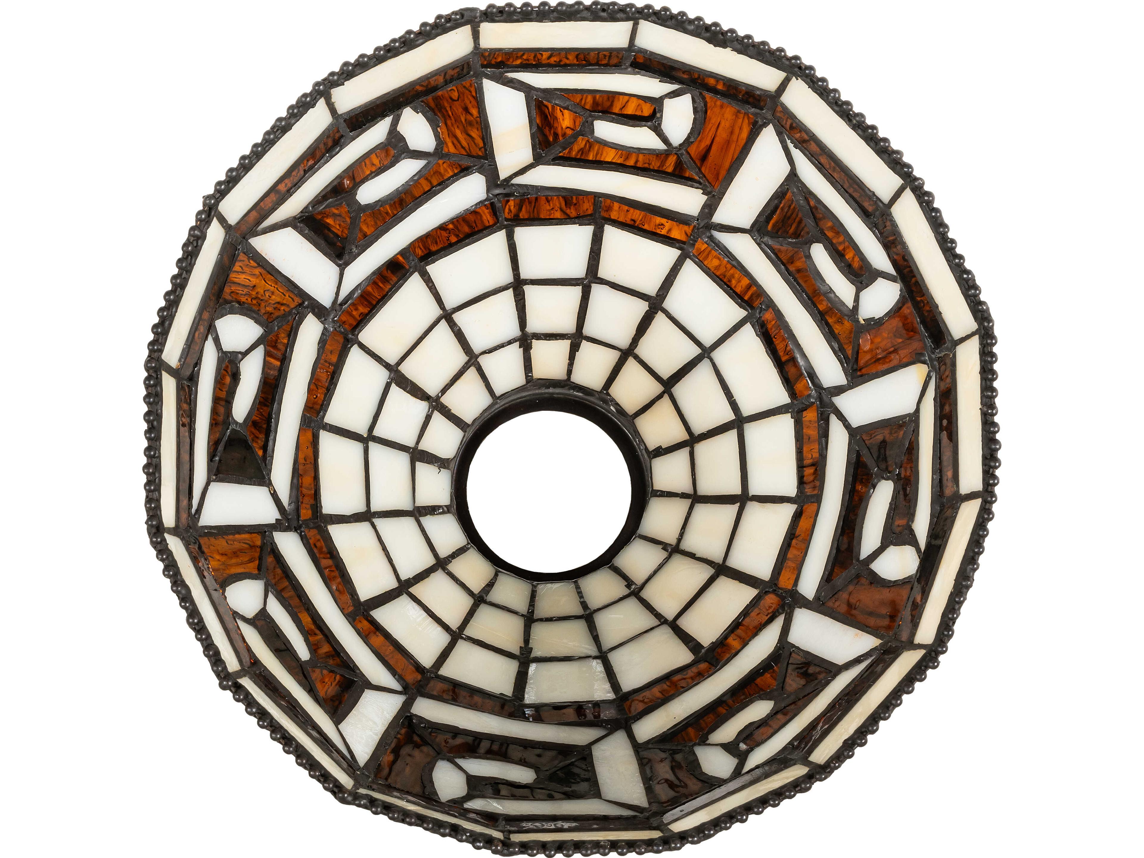 Meyda Greek Key Stained Glass