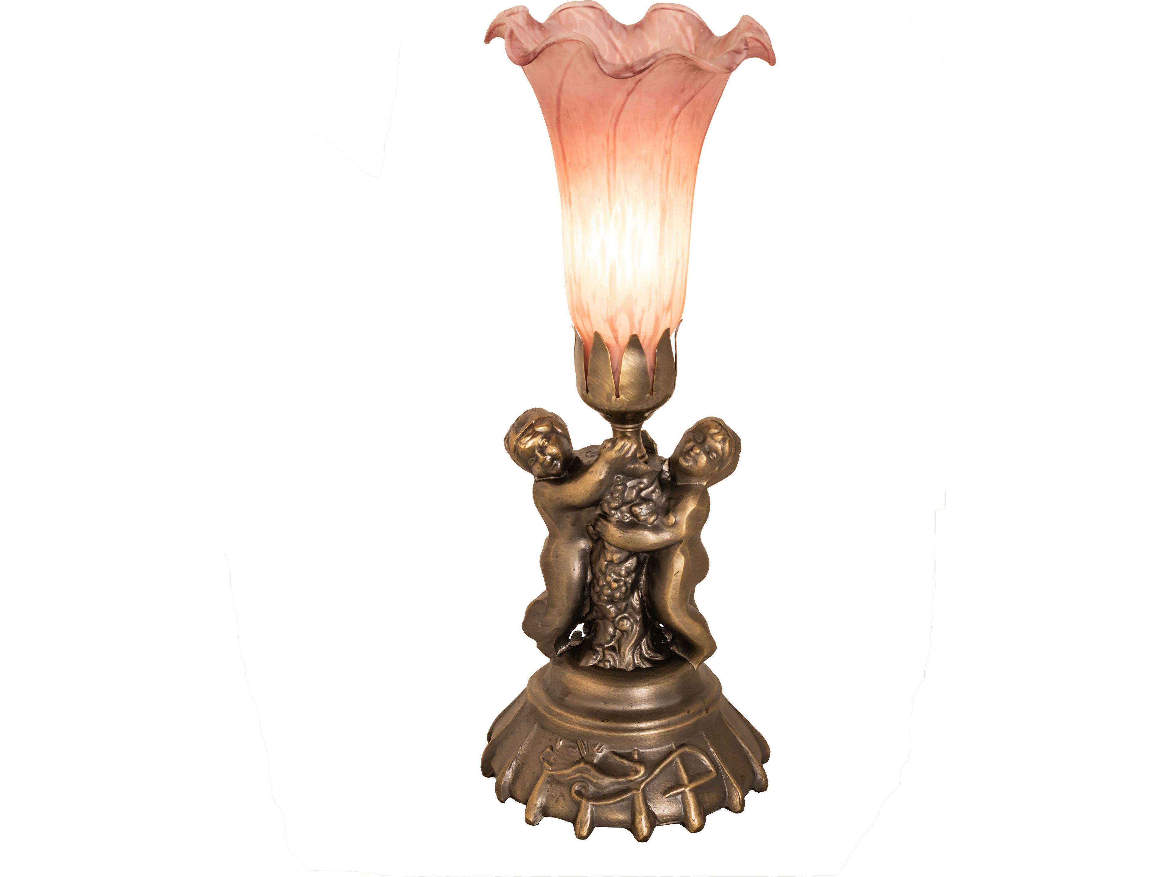 Pink Bronze Traditional Table Lamp
