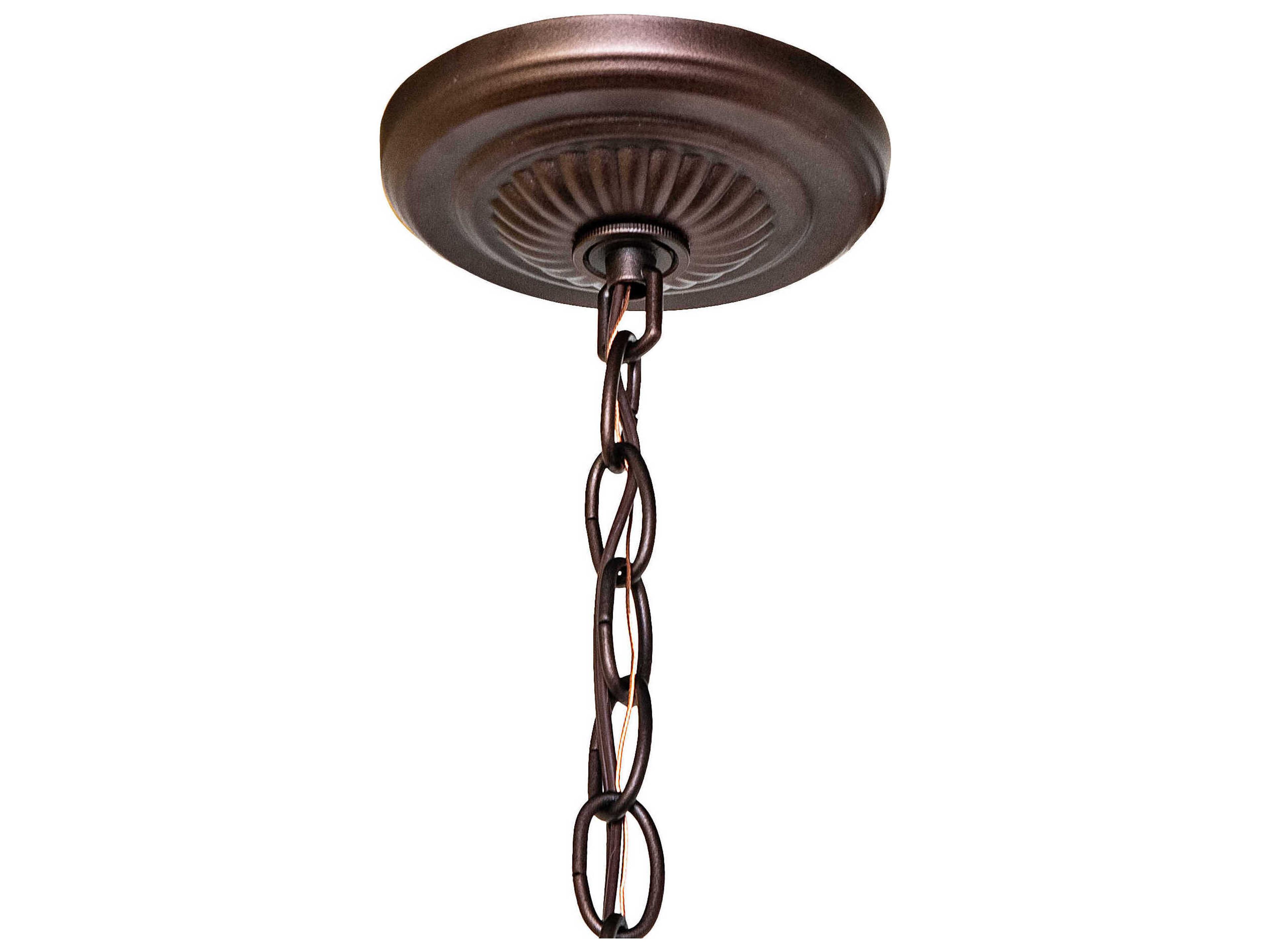 Meyda Victorian 3-Light Mahogany Bronze Traditional Chandelier