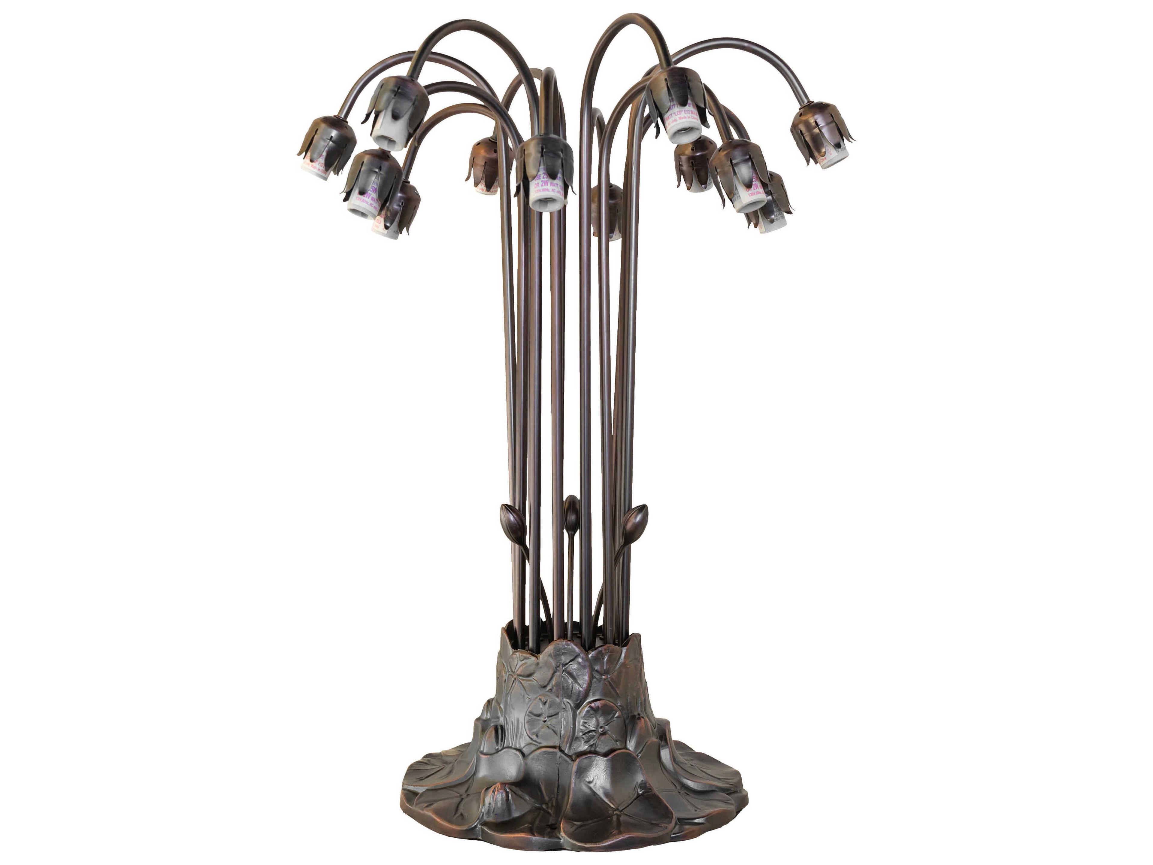 Lily Mahogany Bronze Table Lamp Base