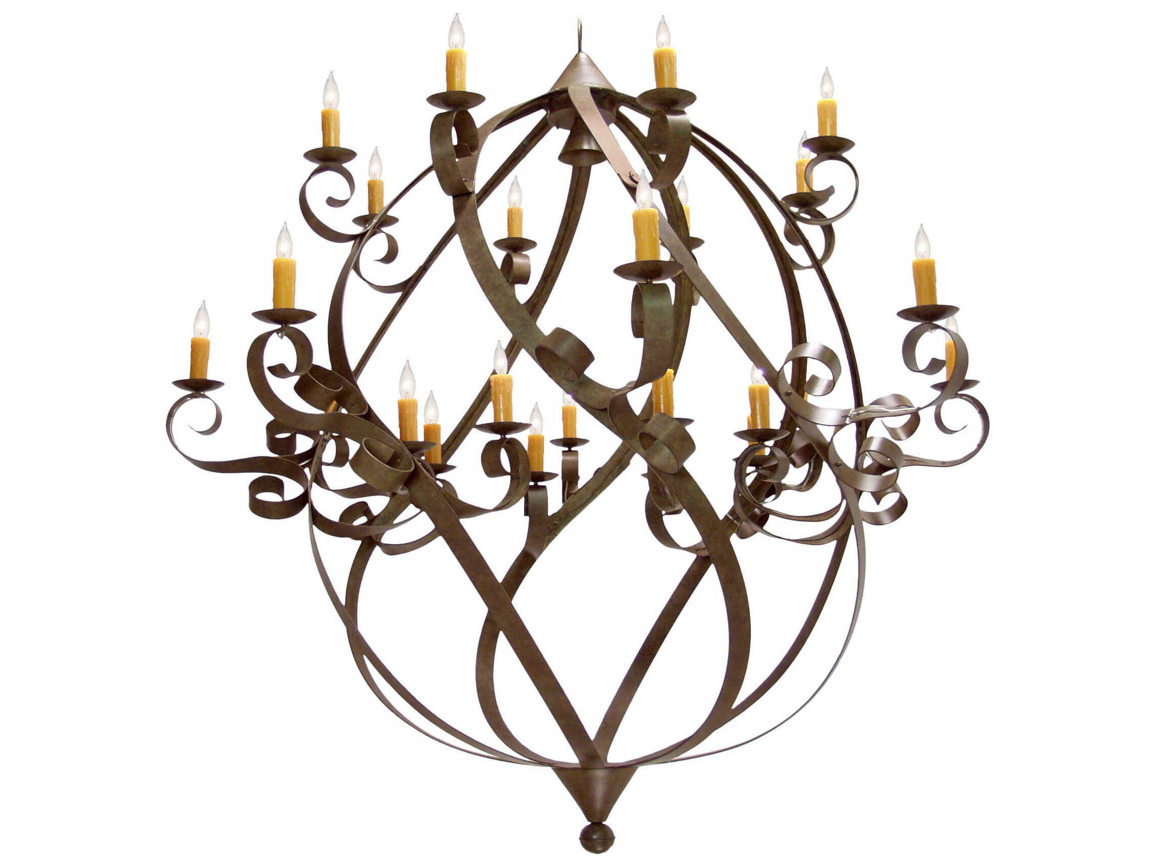 Caliope 25-Light Bronze Candelabra Chandelier
