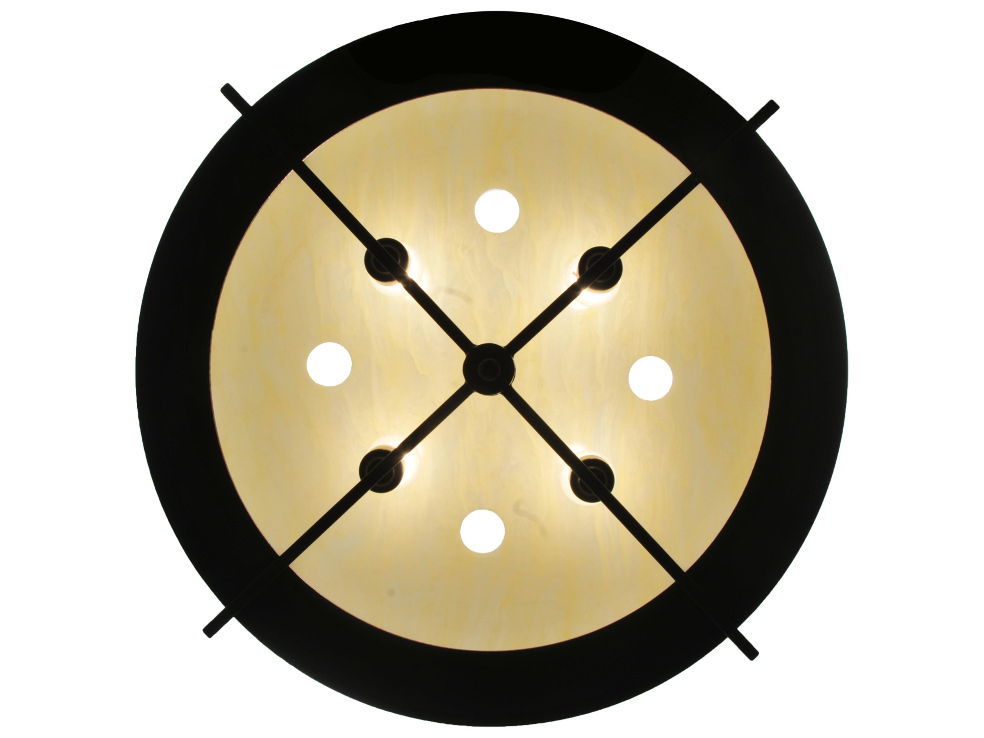 Meyda Cilindro 4-Light Timeless Bronze Drum Pendant