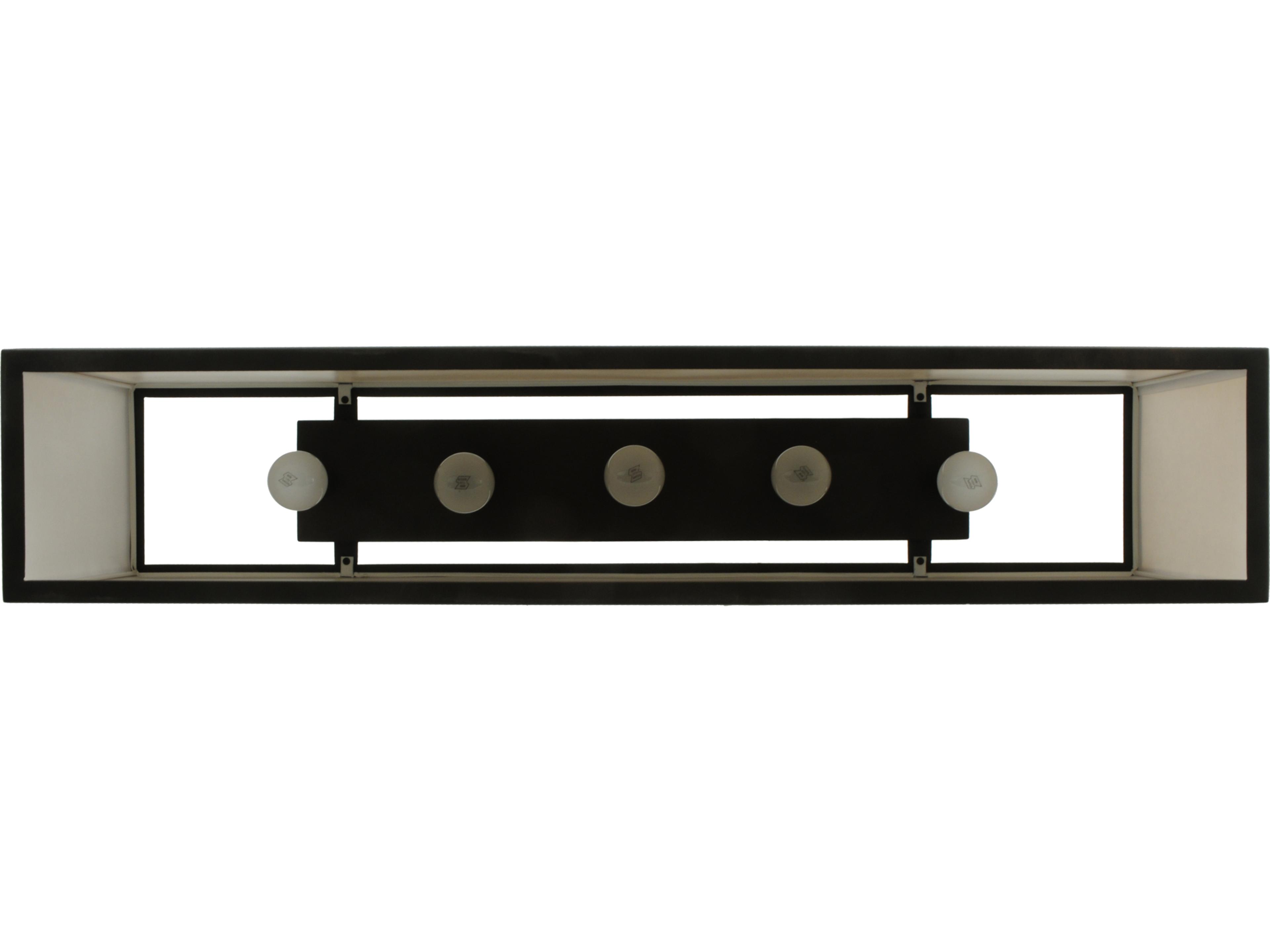 Meyda Quadrato 5-Light Oil Rubbed Bronze Off White Island Pendant