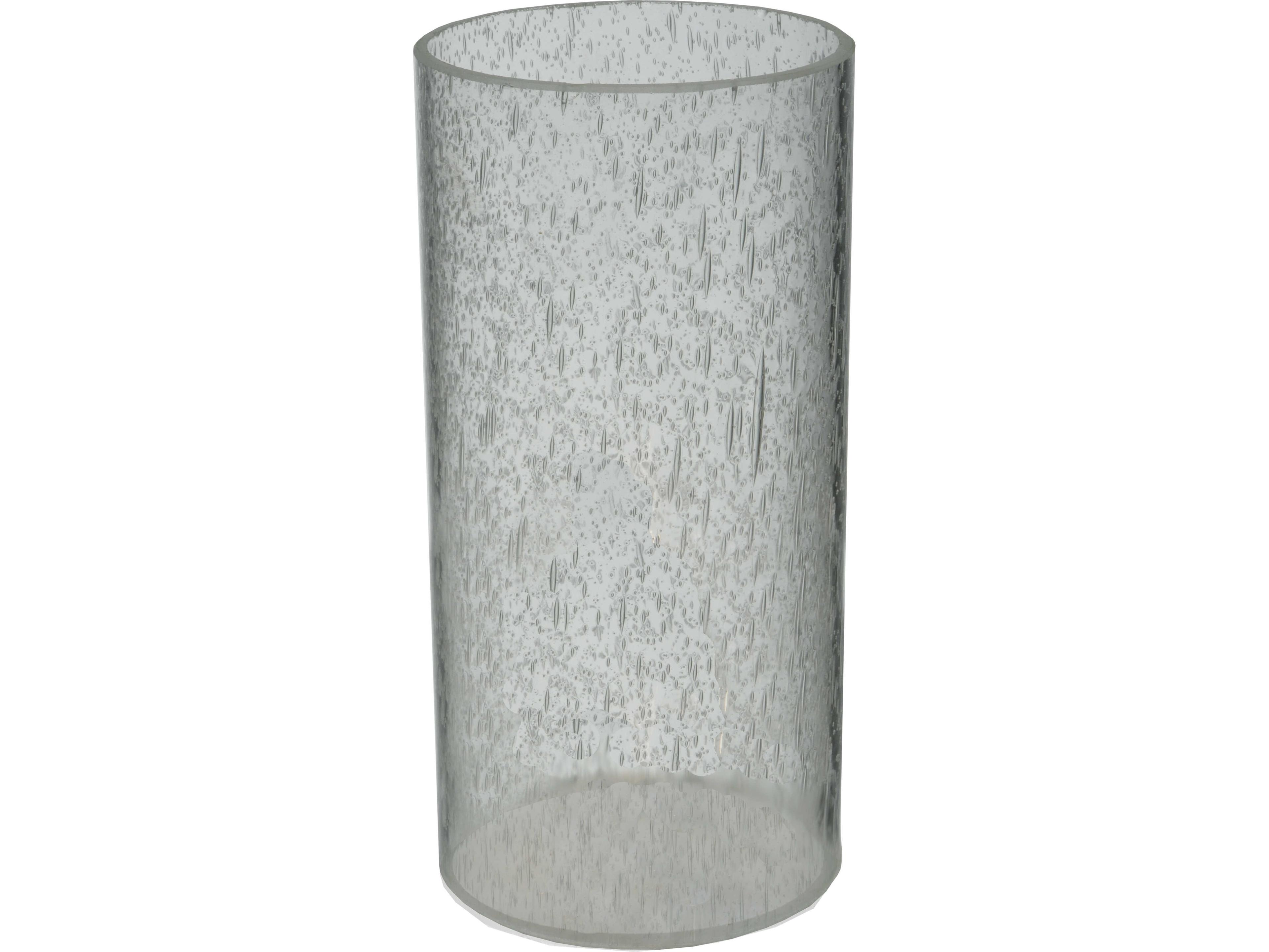 Cylinder Clear Seeded Glass Shade