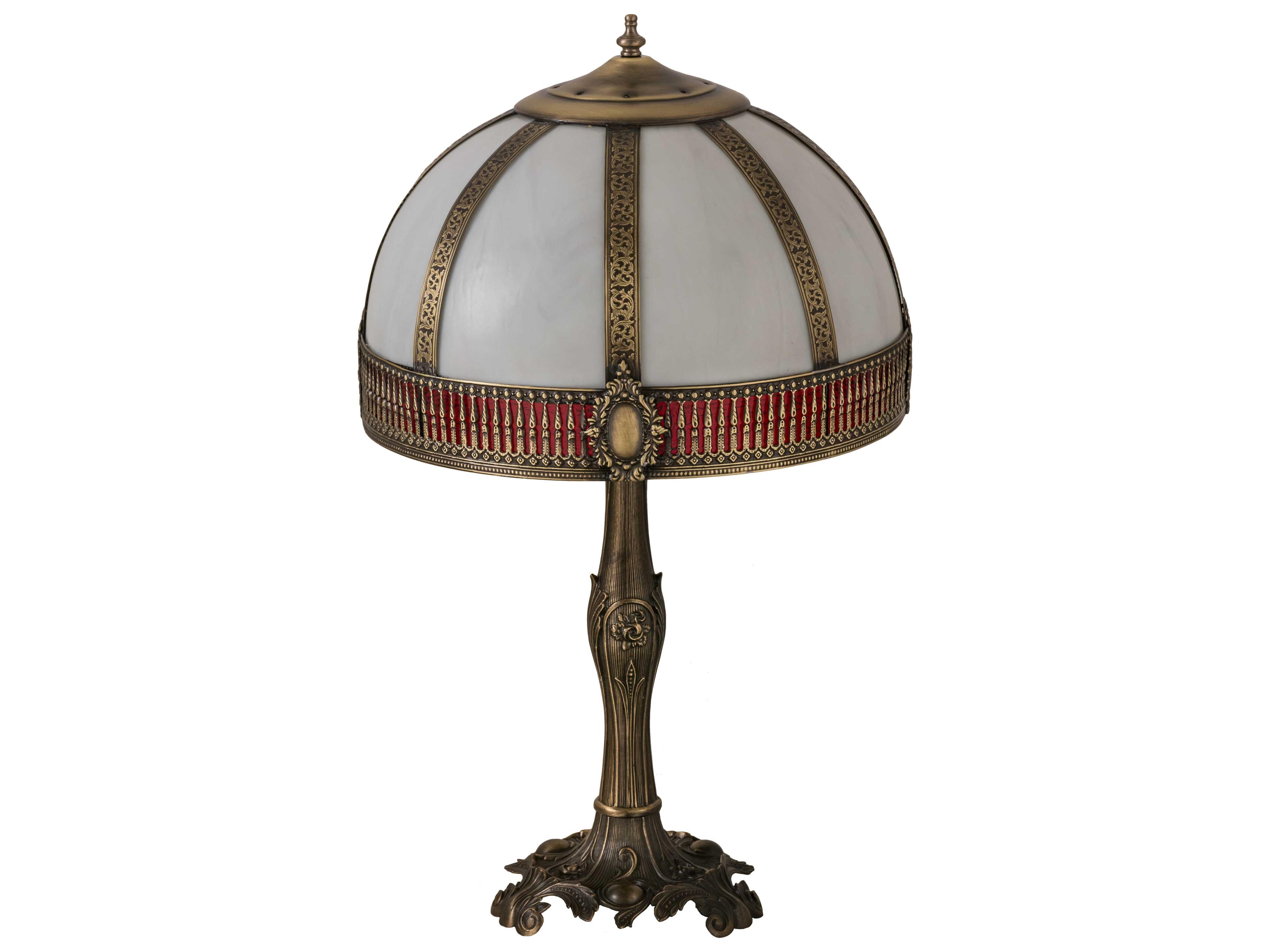Meyda Lighting Gothic Red Table Lamp