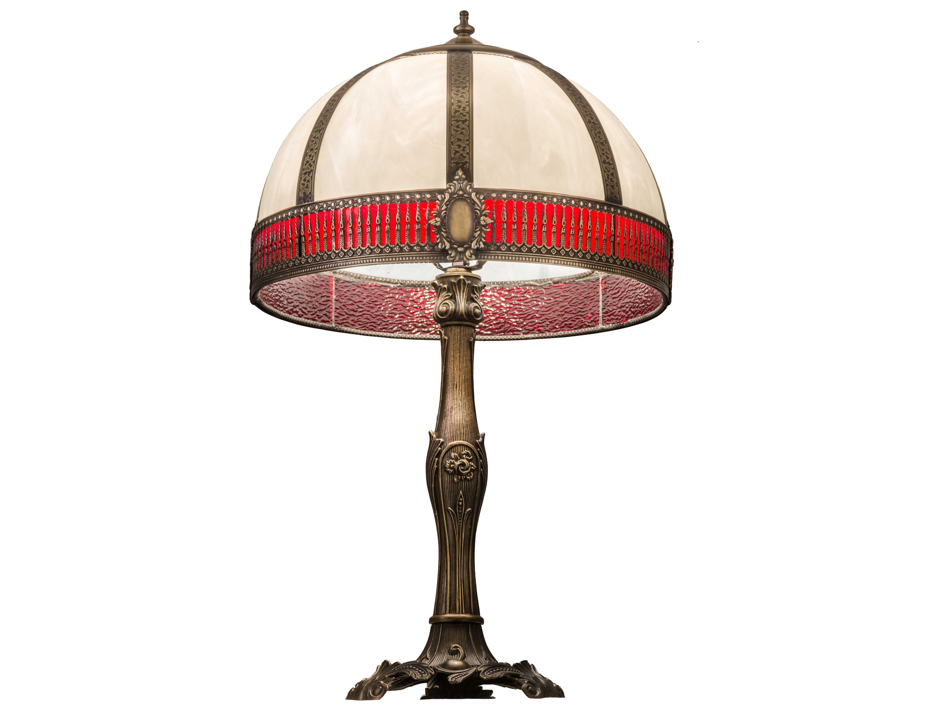 Meyda Lighting Gothic Red Table Lamp