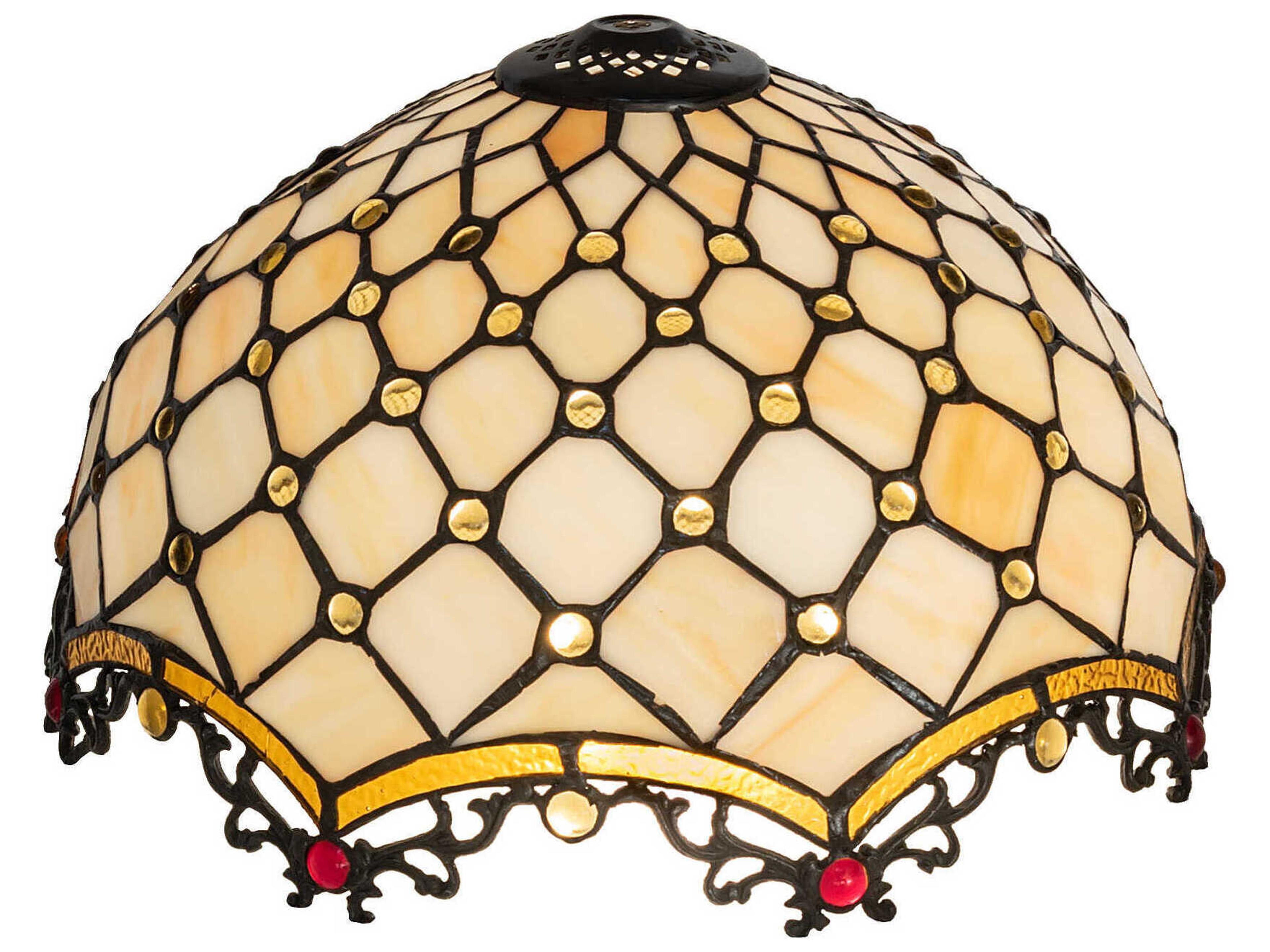 Diamond & Jewel Beige 14" Shade