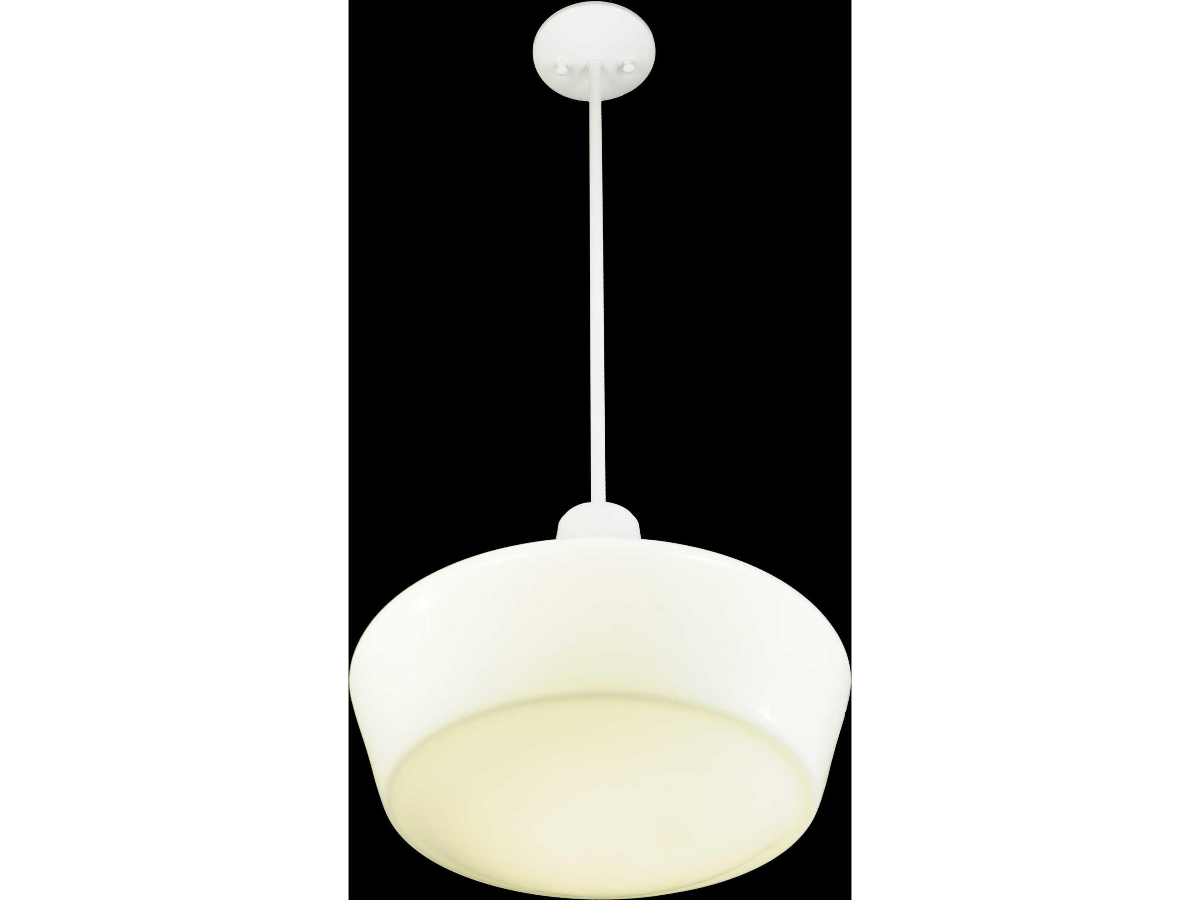 Revival White Opal Glass Traditional Pendant