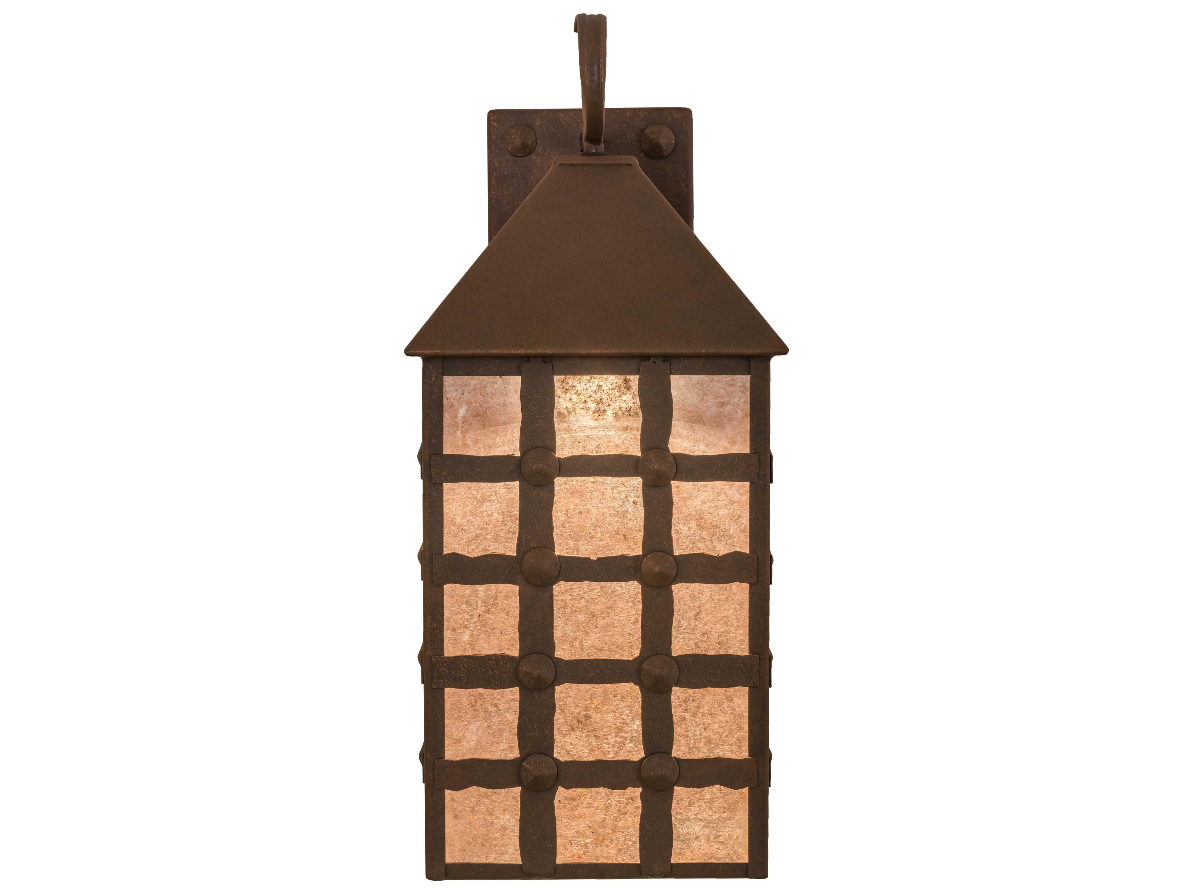 Meyda Clavos Antique Rust silver Wall Sconce