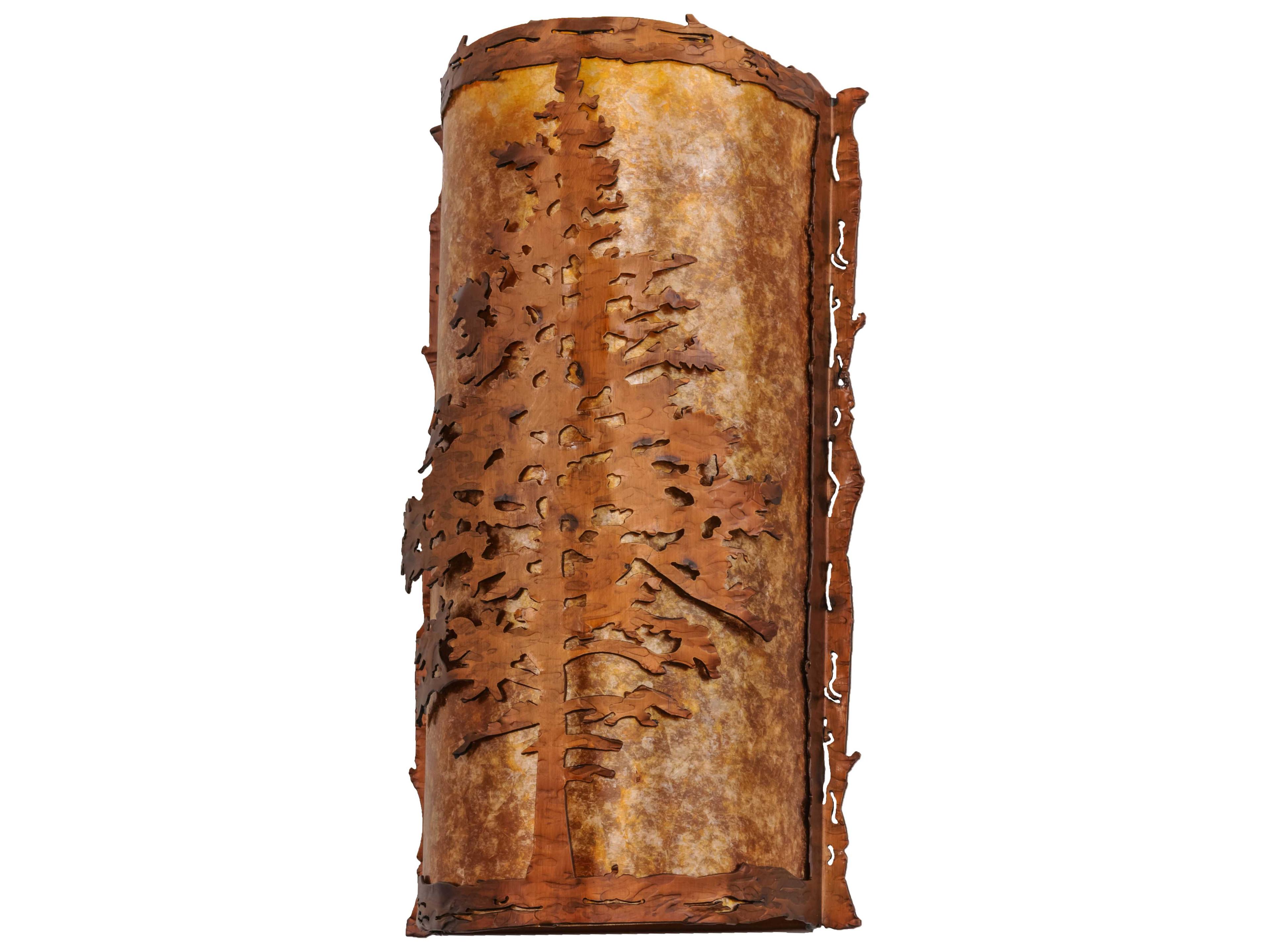 Meyda Tamarack Vintage Copper amber Wall Sconce