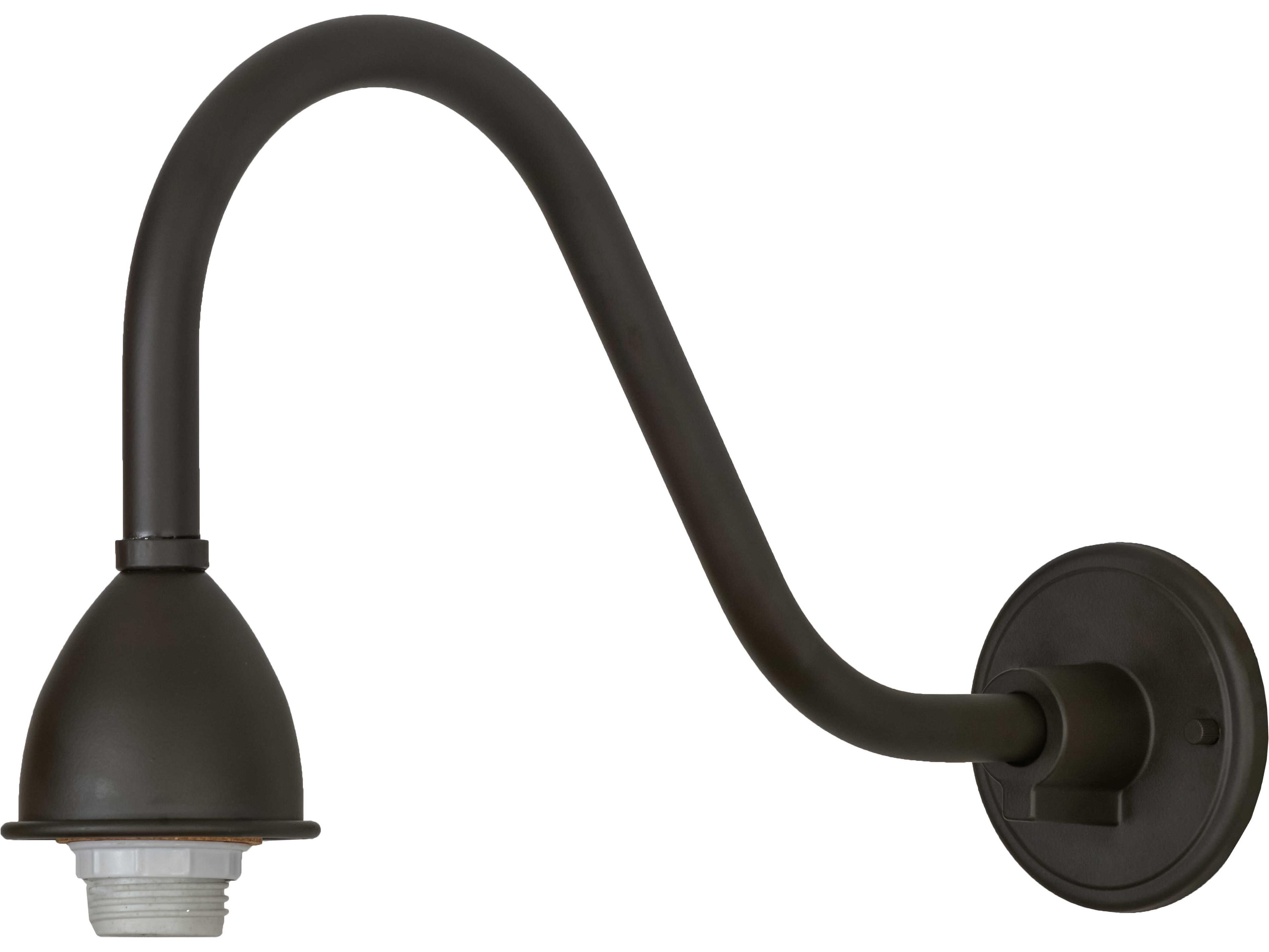 Gooseneck 1-Light Oil Rubbed Bronze Wall Sconce