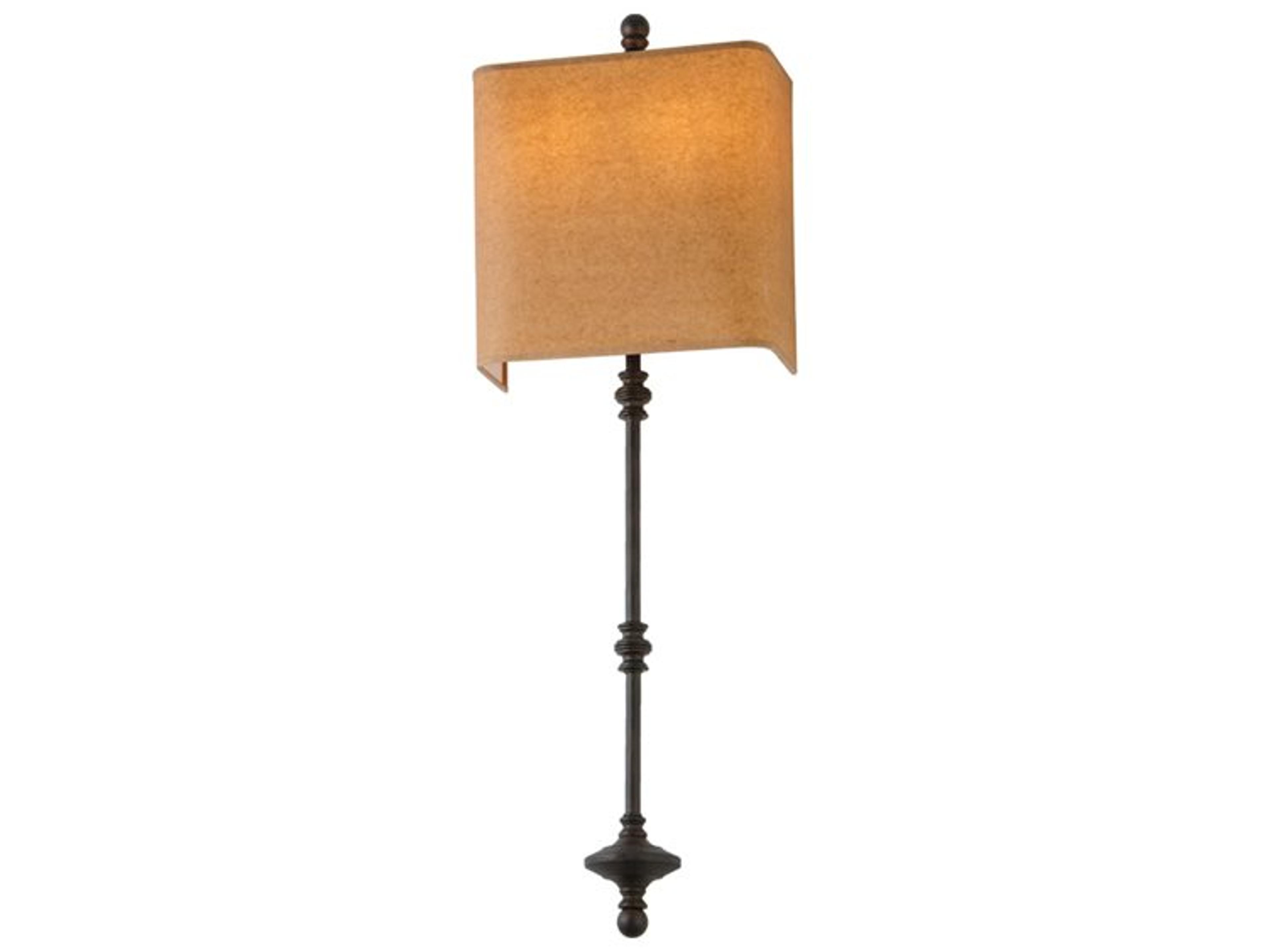 Meyda 2-Light Brown Glass Wall Sconce
