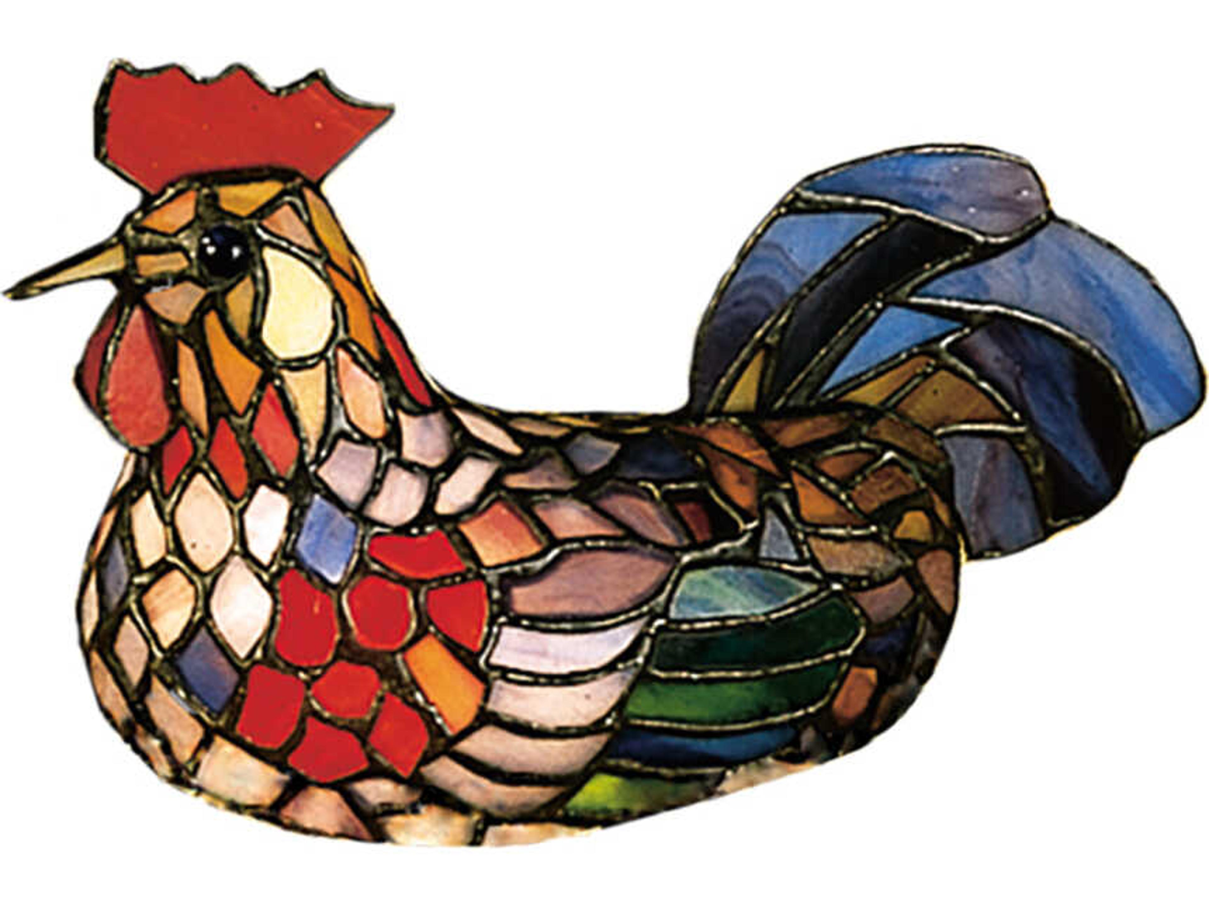 Rooster Red Traditional Table Lamp