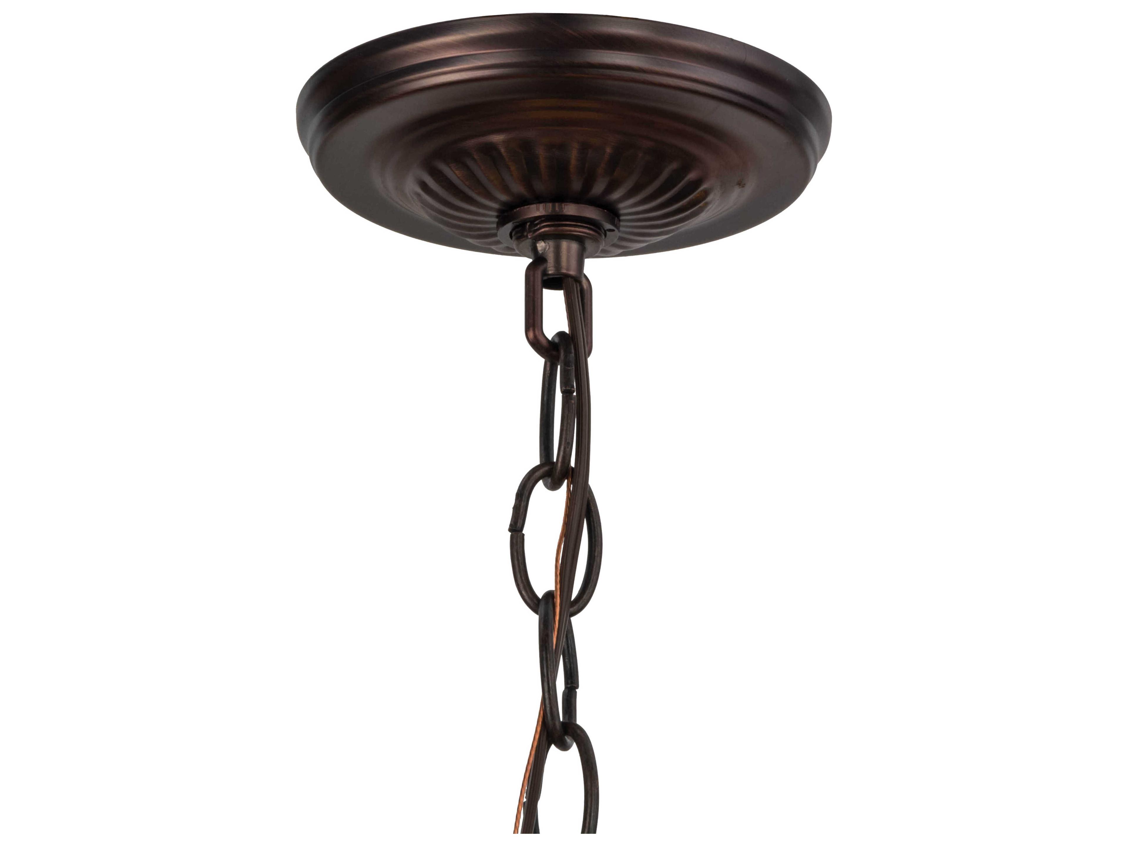 Meyda 1-Light Mahogany Bronze Mini Pendant